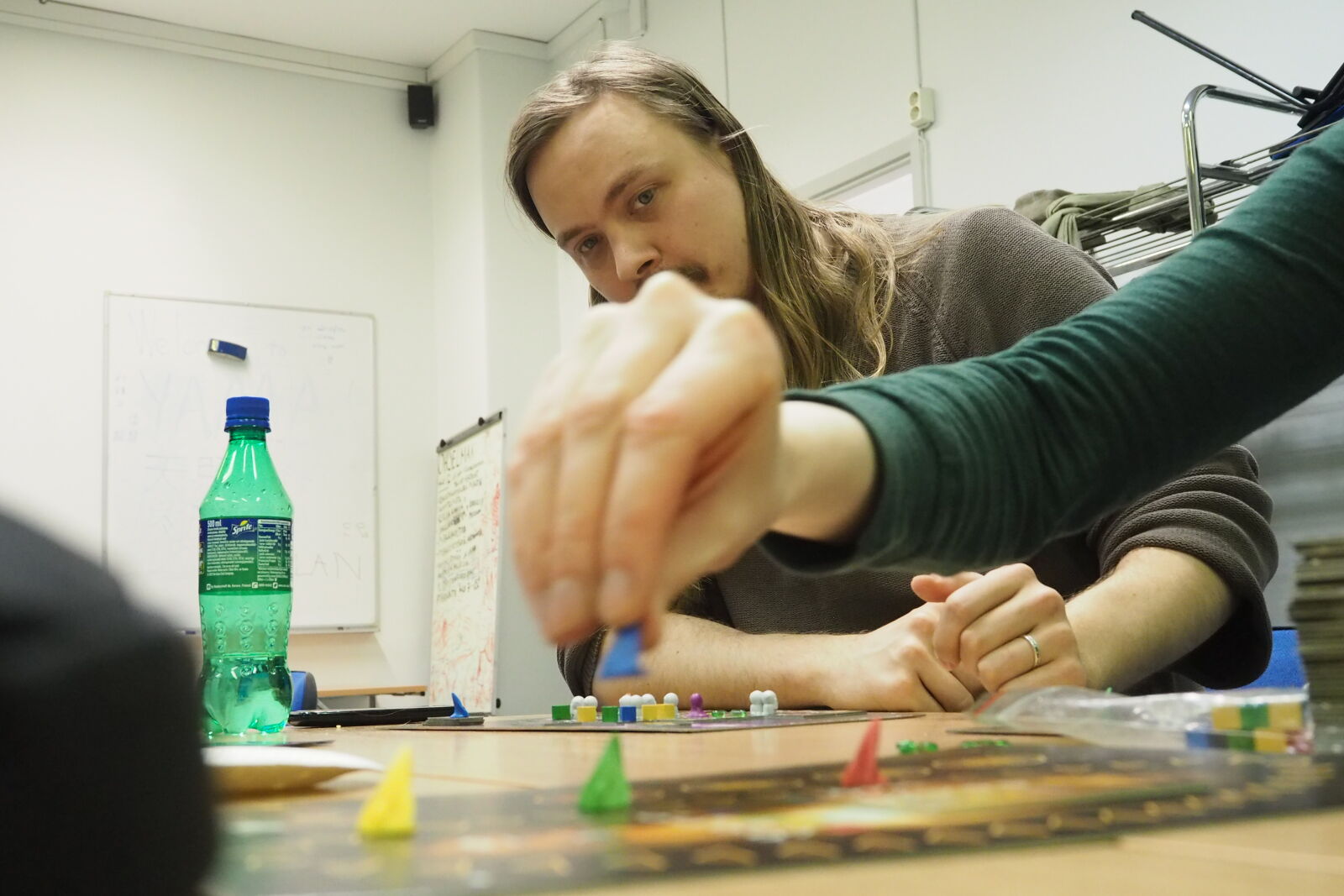 Olympus OM-D E-M10 sample photo. Boardgame night photography