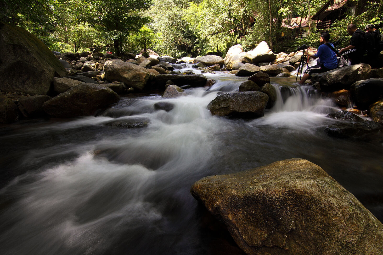 Canon EOS 50D sample photo. Blur, boulders, creek, environment photography
