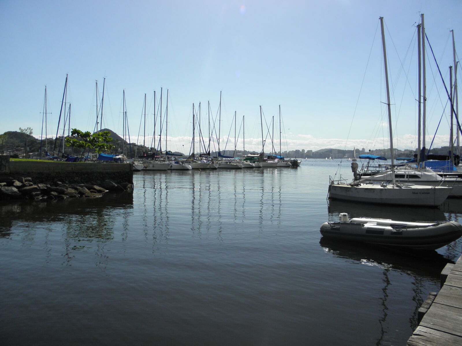 Olympus SP600UZ sample photo. Bay, blue, sky, boats photography