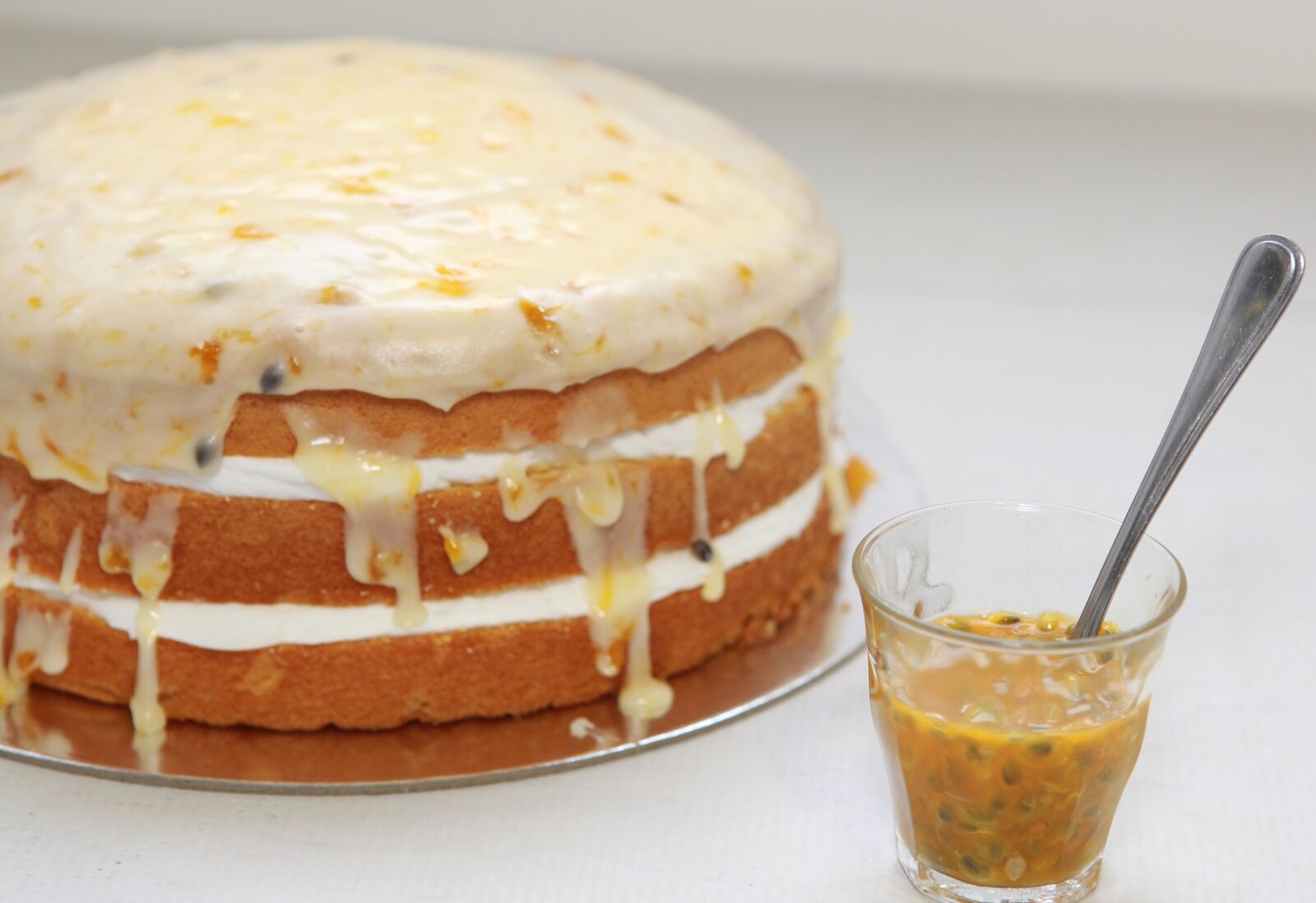 Canon EOS 5D Mark II sample photo. Cake, passionfruit, dessert photography