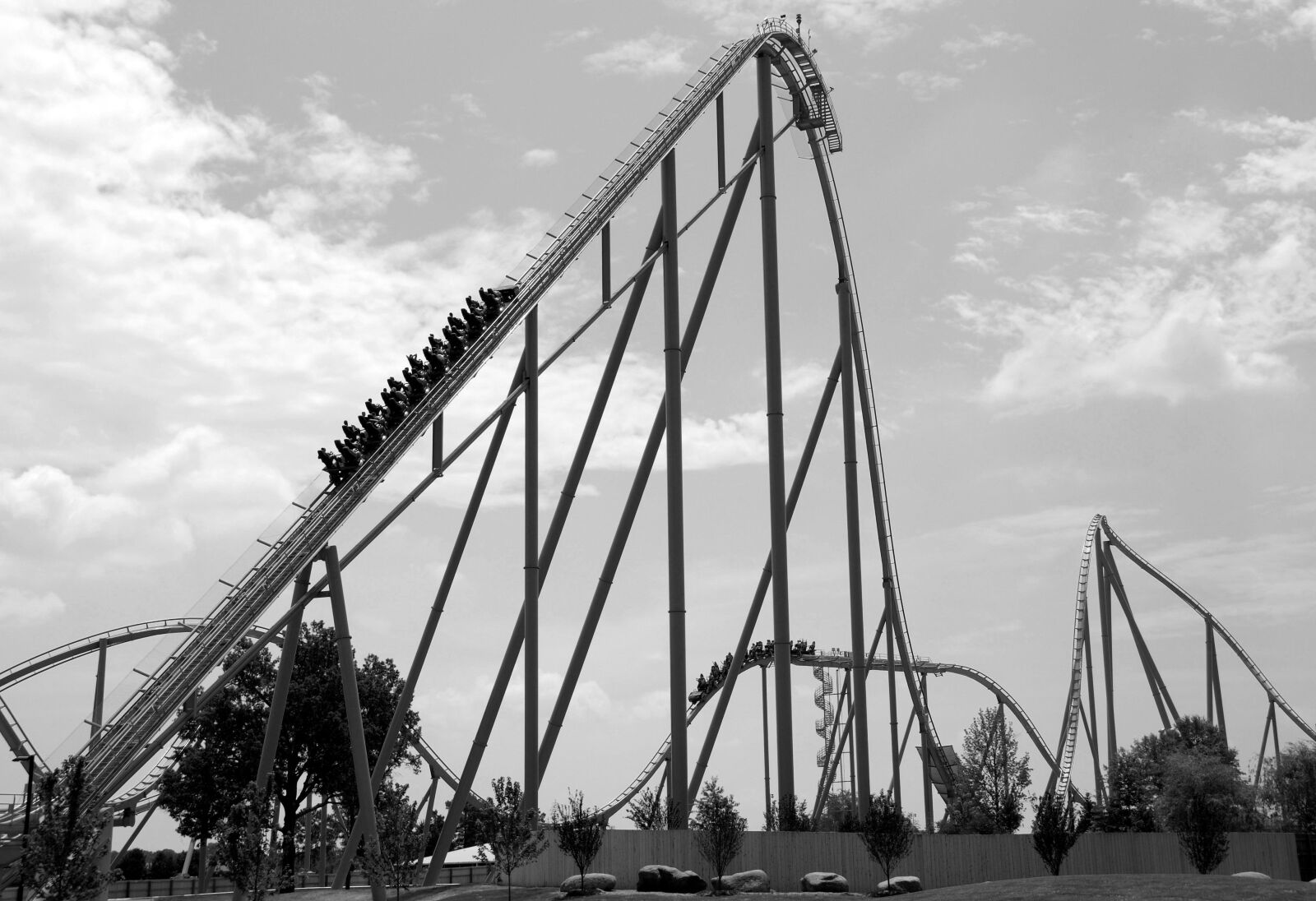 Nikon D200 sample photo. Roller coaster, ride, thrill photography