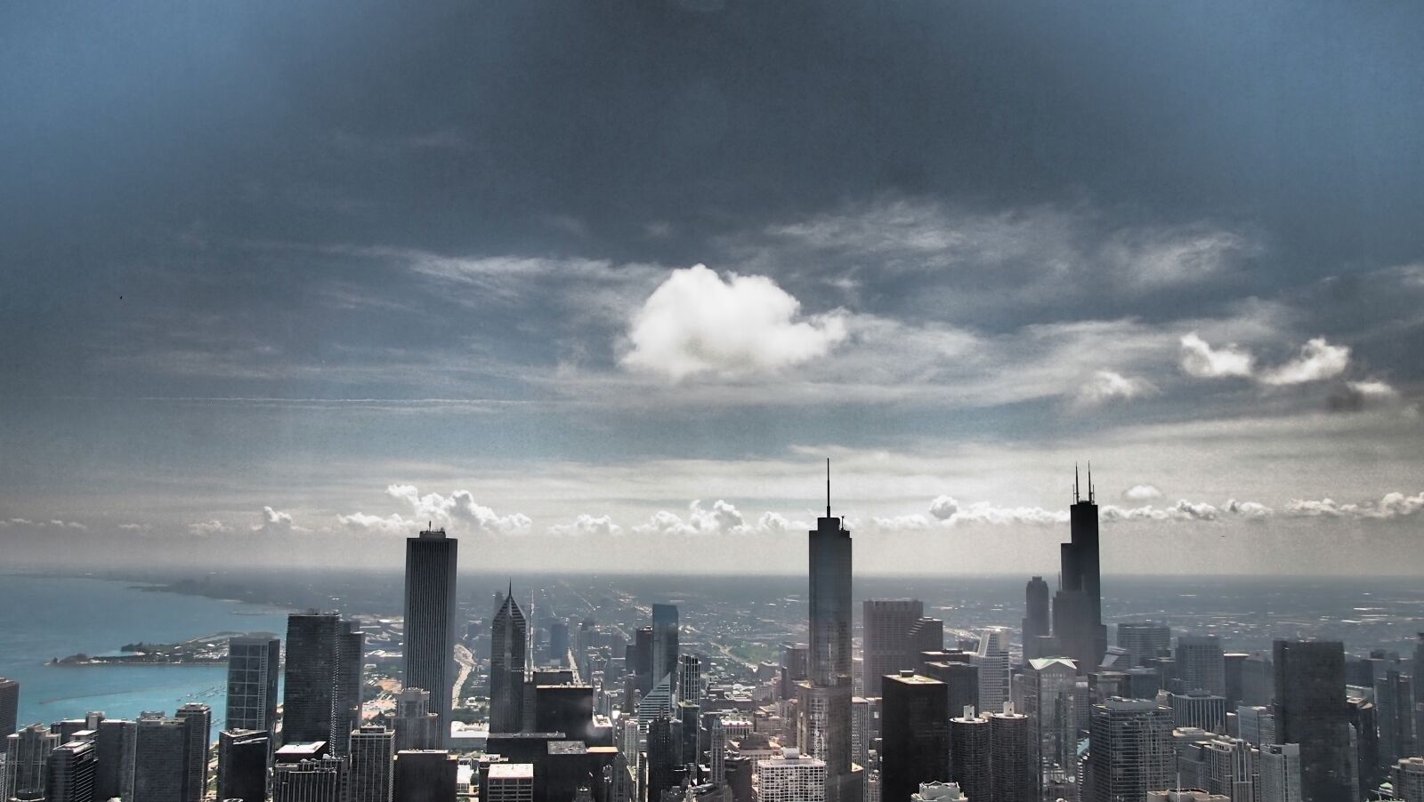 Olympus PEN E-PL3 sample photo. Chicago, skyline, sky photography