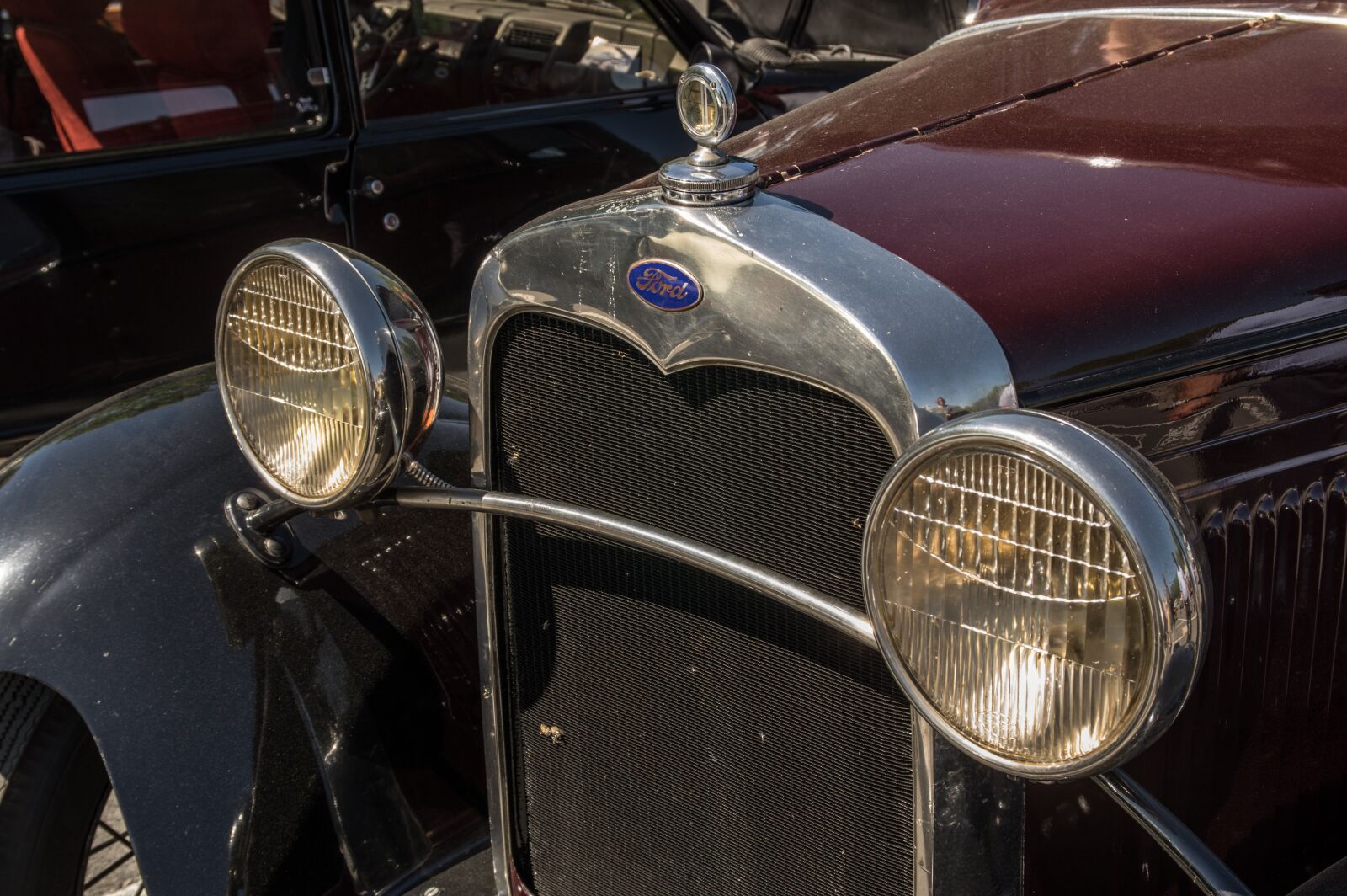 Pentax K-3 sample photo. Oldtimer, ford, car cooler photography