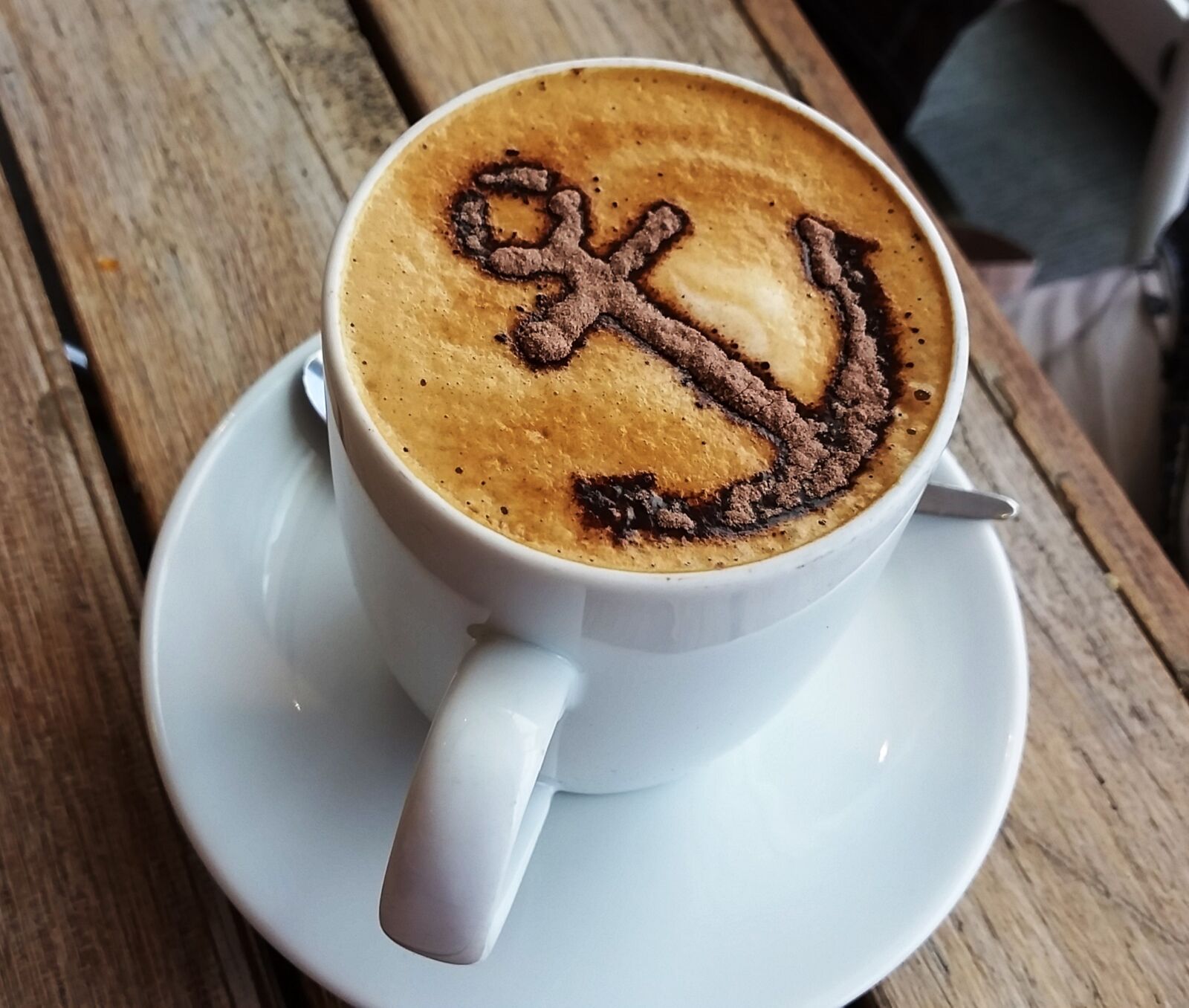 Samsung Galaxy S5 sample photo. Coffee, cappuccino, anchor photography