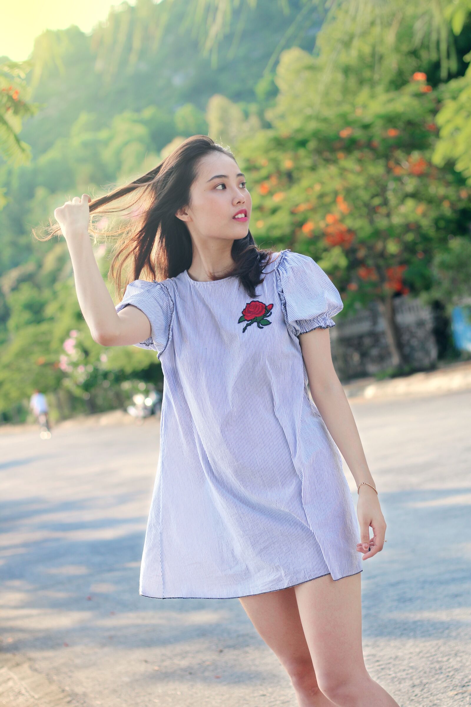 Canon EOS 70D + Canon EF 50mm F1.8 STM sample photo. Girl, vietnam, dress photography