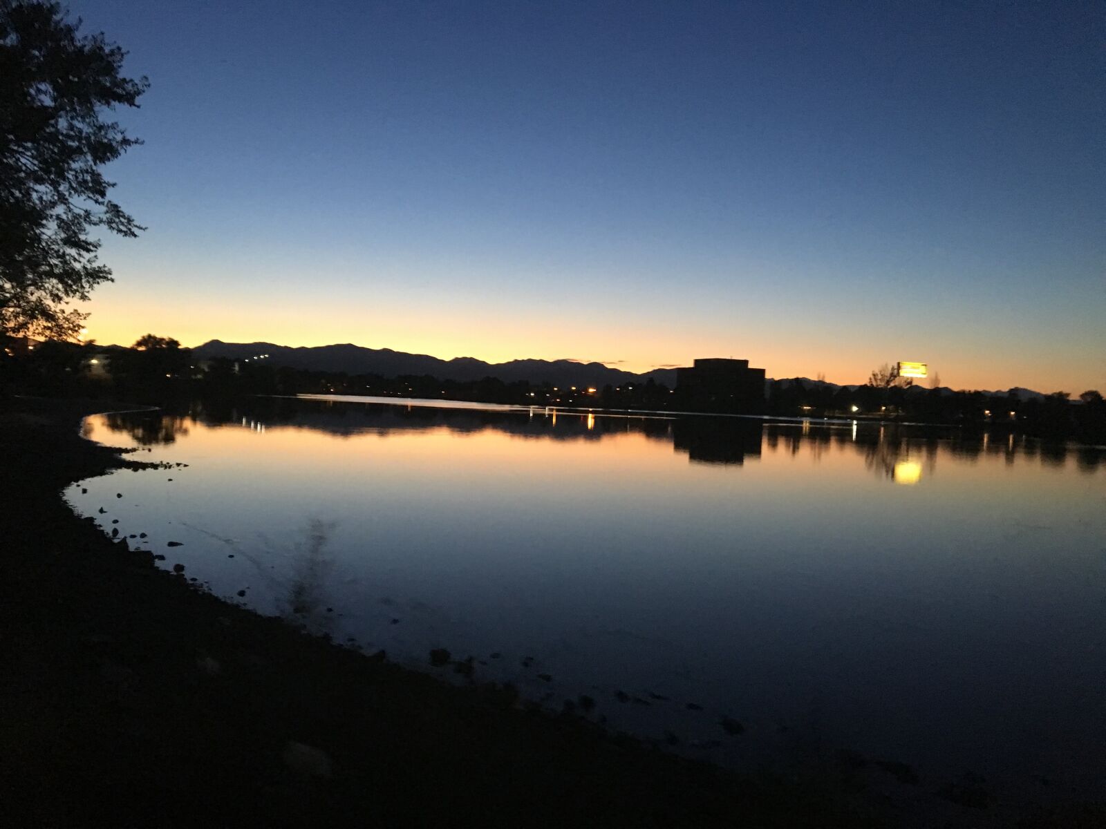 Apple iPhone 6s sample photo. Lake, sunset, sky photography