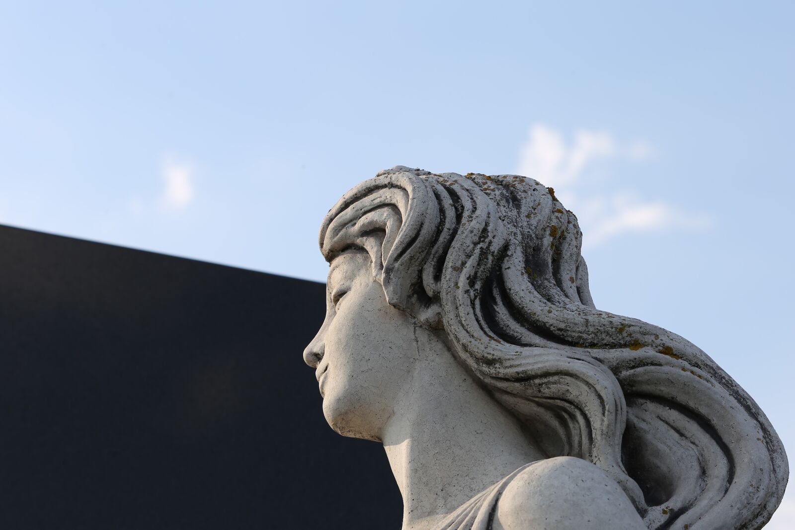 Canon EF 70-300 F4-5.6 IS II USM sample photo. Woman statue, profil, sculpture photography