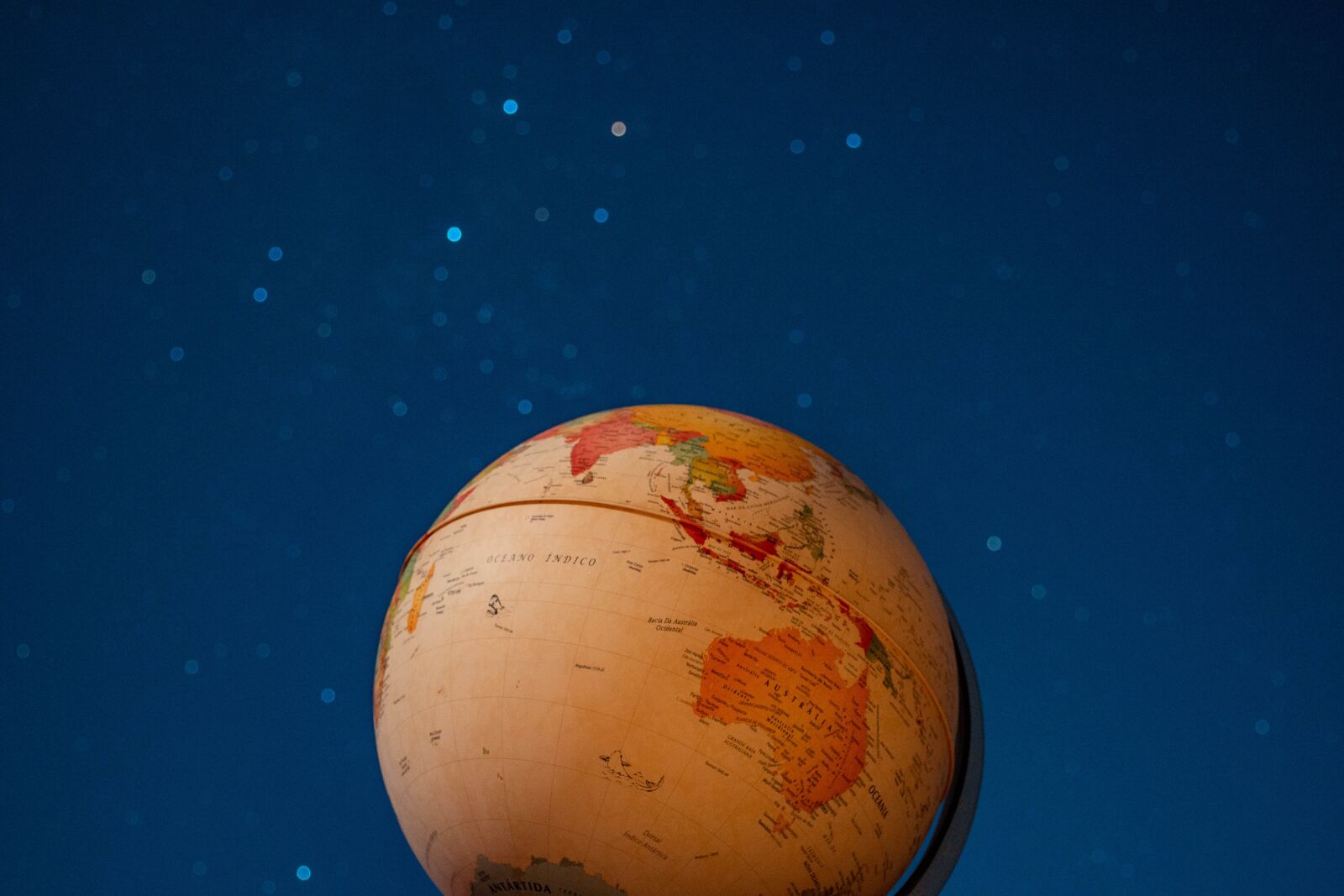Nikon D7200 sample photo. Globe, stars, space photography
