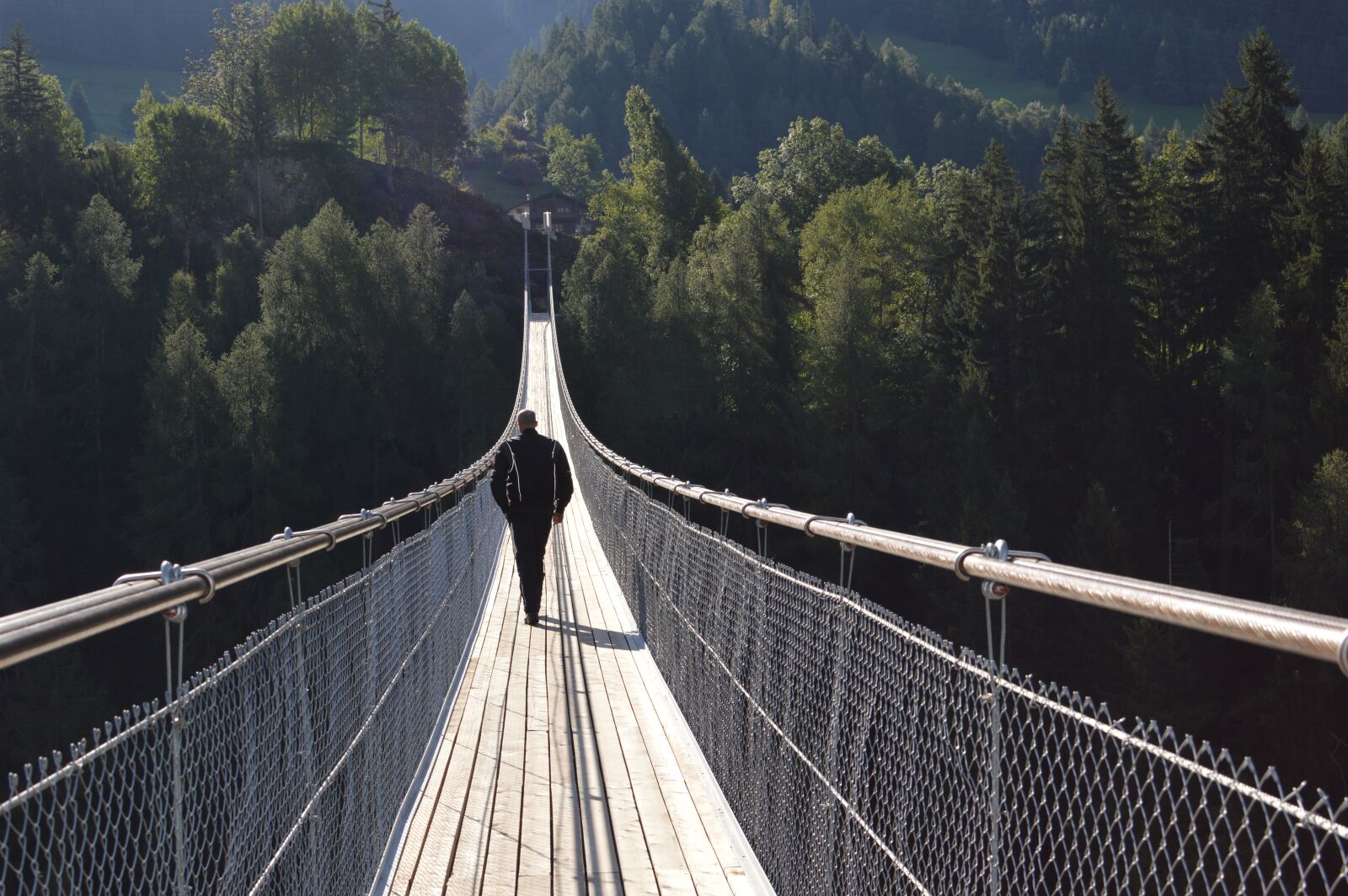 Nikon D3200 sample photo. Switzerland, bridge, suspension bridge photography