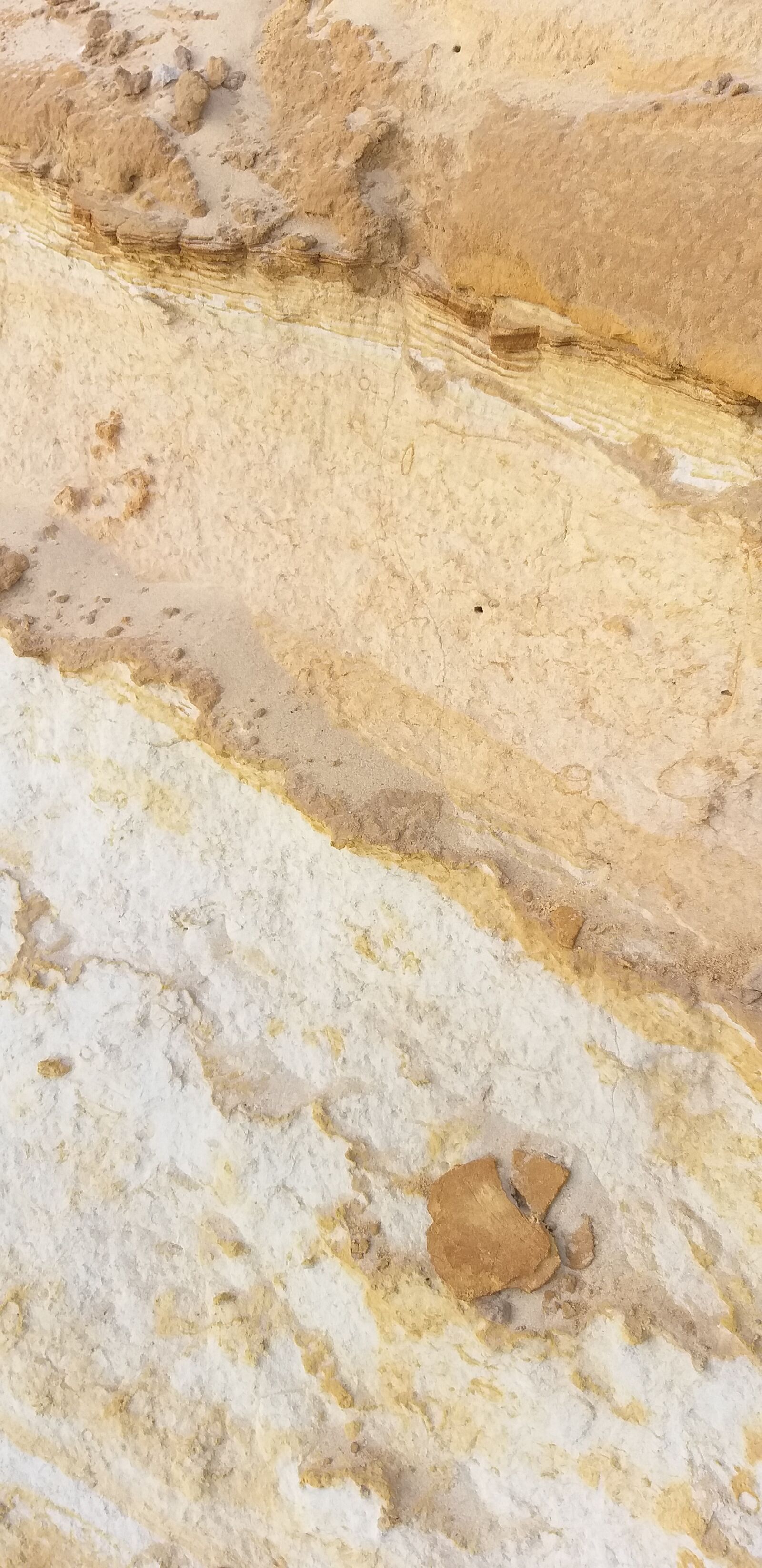 Samsung Galaxy A6+ sample photo. Sand, sea, strata photography