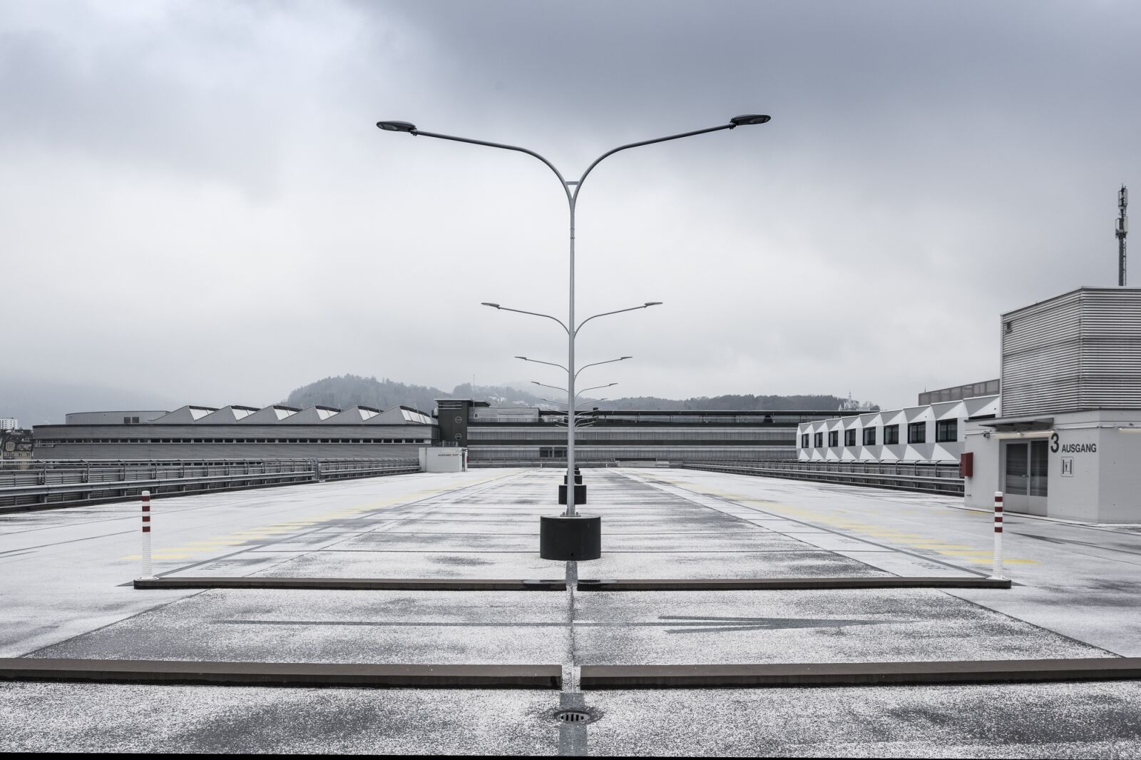 Nikon D810 sample photo. Lucerne, parking, architecture photography