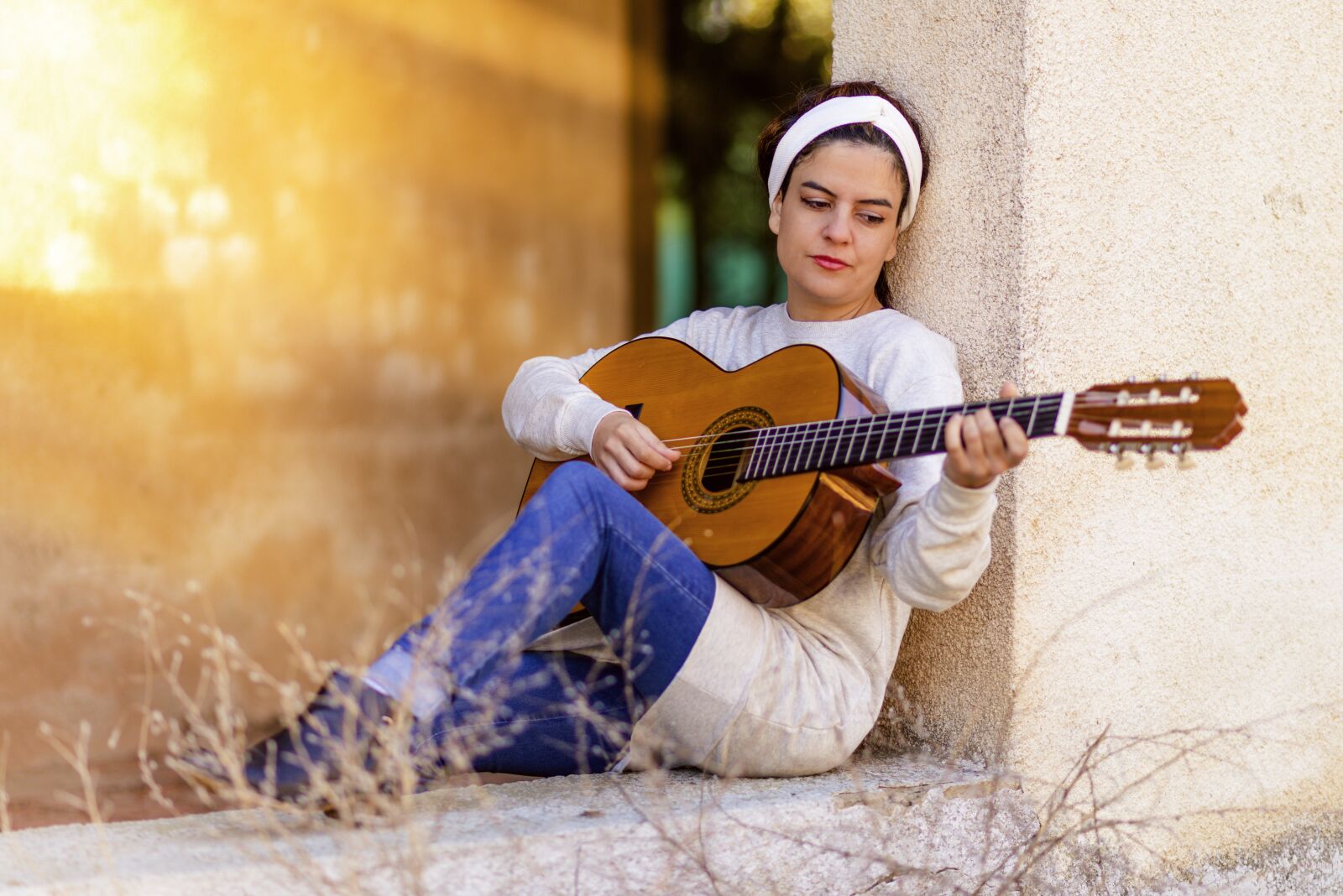 Nikon D800 sample photo. Girl, guitar, music photography