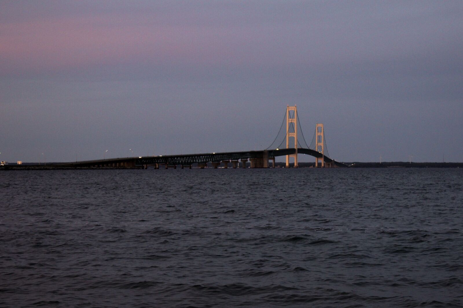 Canon EOS 600D (Rebel EOS T3i / EOS Kiss X5) sample photo. Bridge, mackinac bridge, water photography