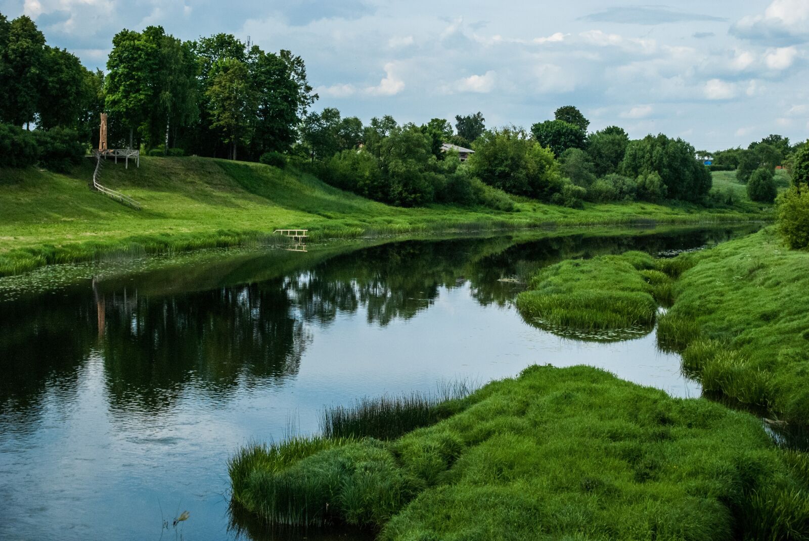 Nikon D80 sample photo. River, green, nature photography