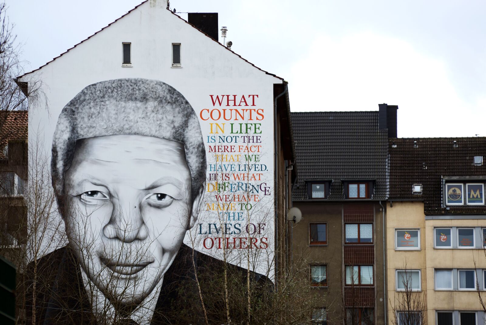 Nikon D800 sample photo. Street art, dortmund, mandela photography