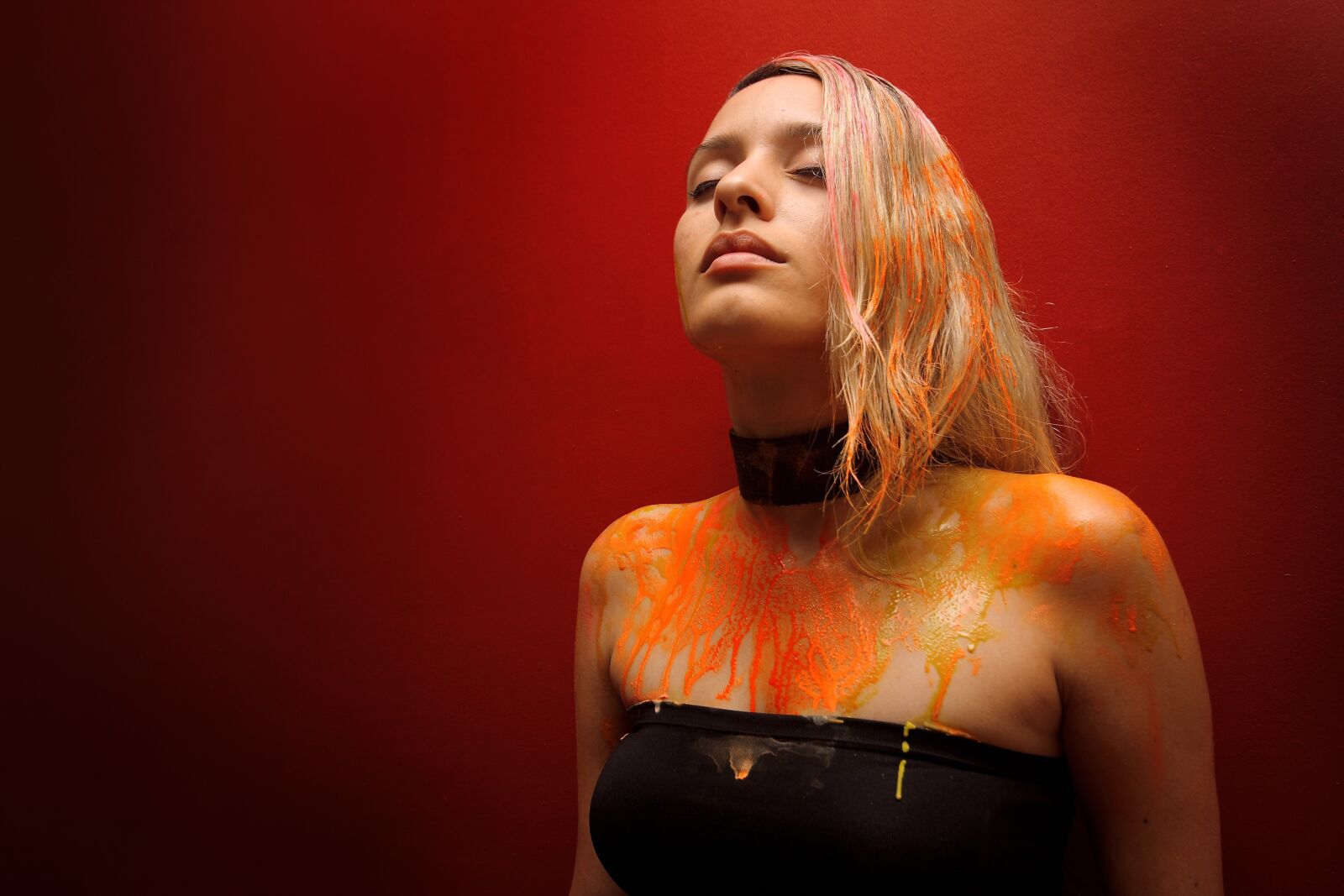 Canon EOS 40D sample photo. Paint, model, orange photography