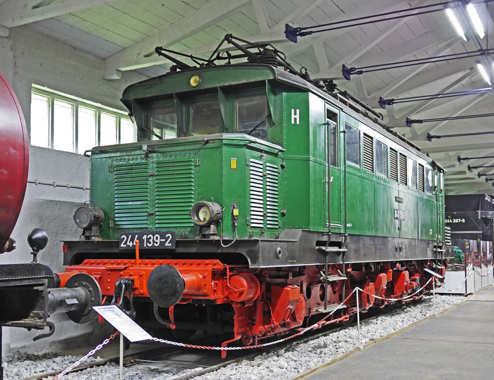 Panasonic Lumix DMC-GH3 sample photo. Electric locomotive, milestone, german photography