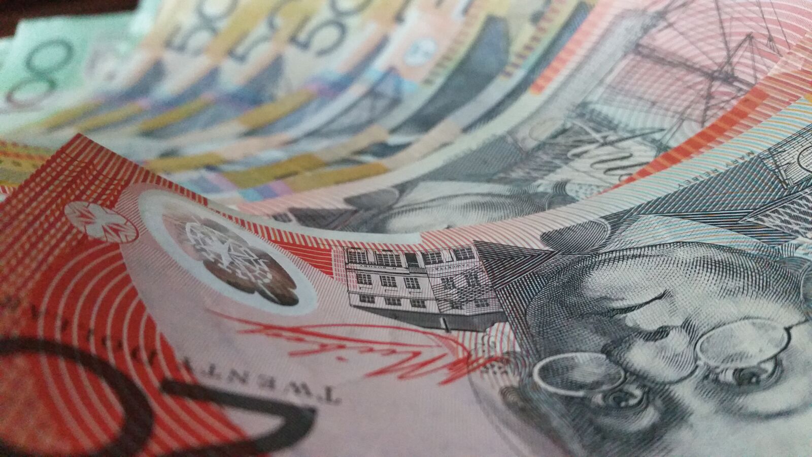 Samsung Galaxy S5 sample photo. Australian, money, money, note photography