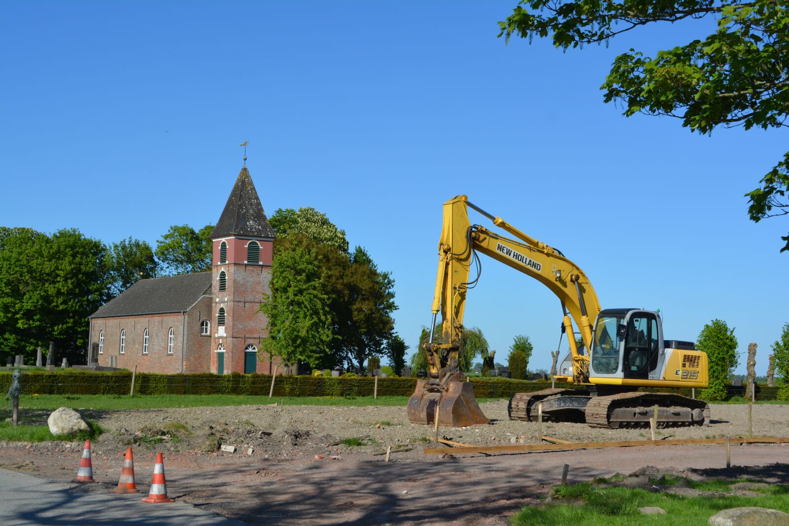 Nikon D5200 sample photo. Landscape polder, old church photography