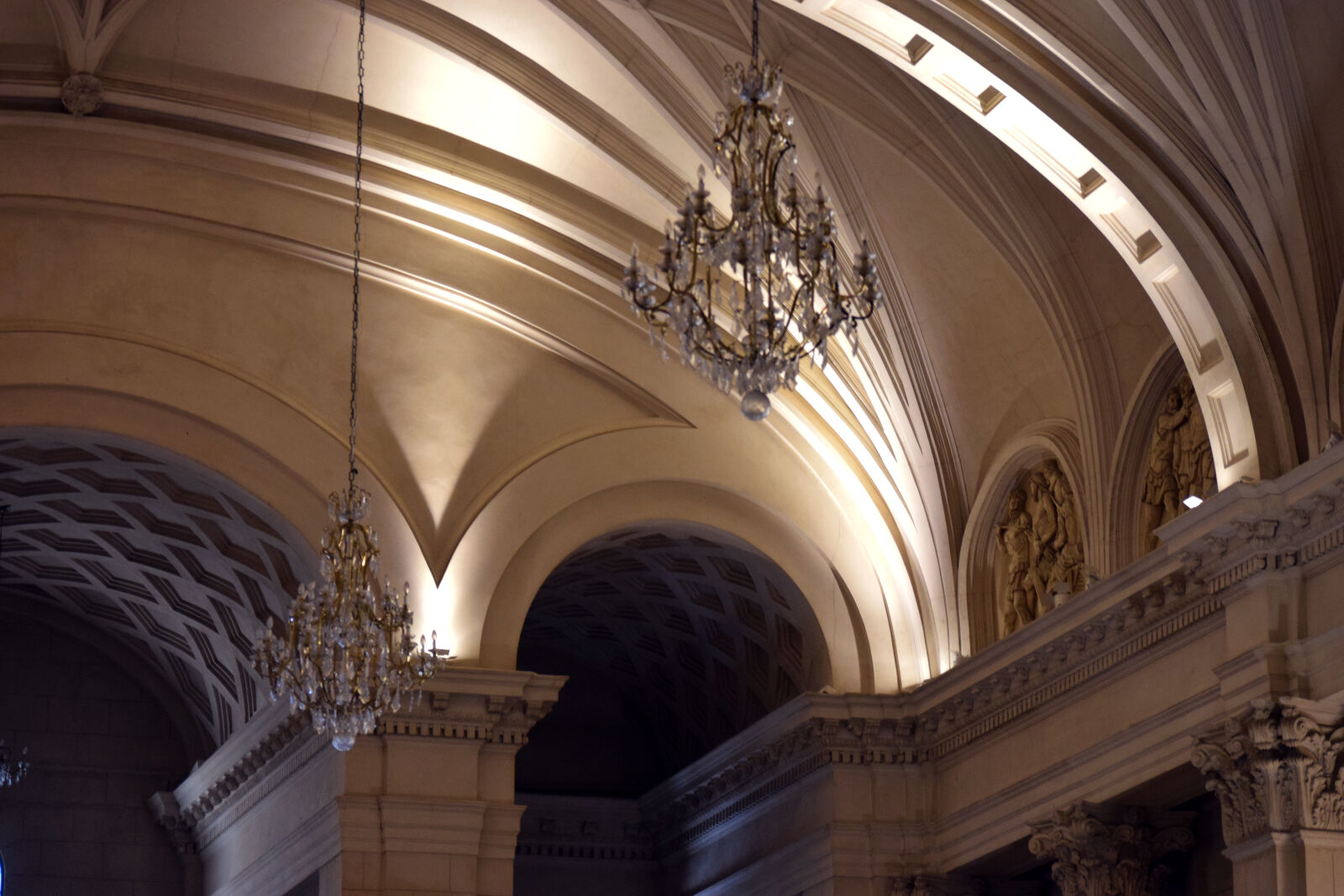 Nikon D3300 sample photo. Arches, ceiling, lamp, church photography