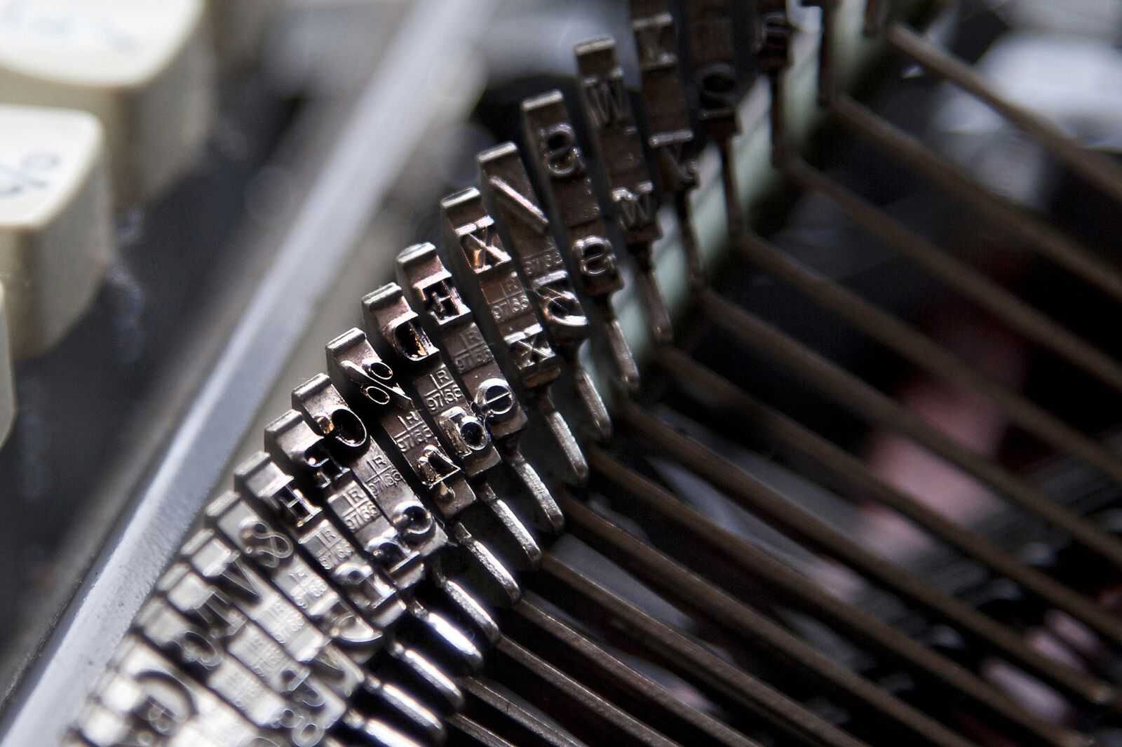 Canon EOS 5D Mark II sample photo. Typewriter, types, macro photography