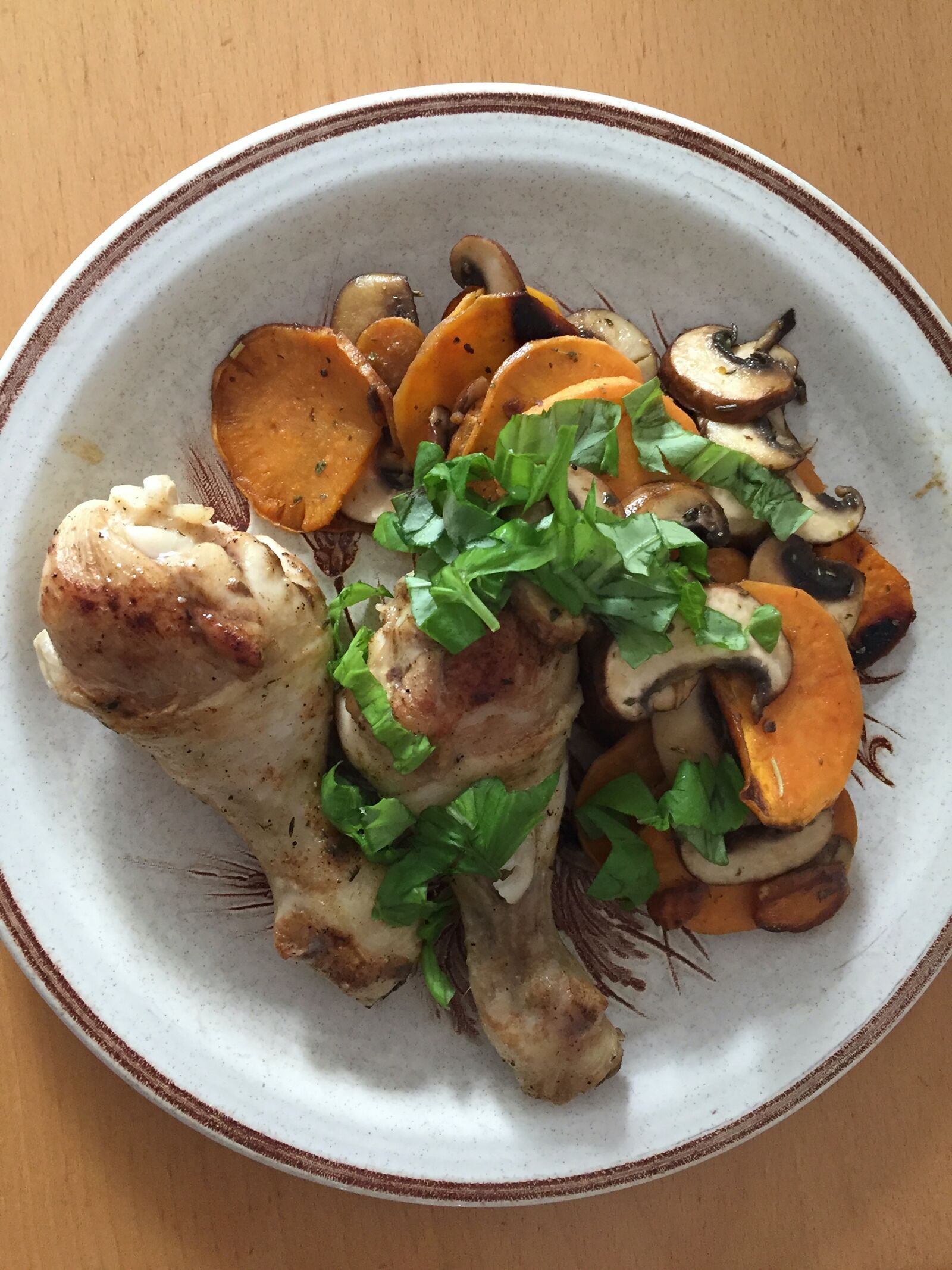 iPhone 6 back camera 4.15mm f/2.2 sample photo. Lunch, chicken schlegel, sweet photography