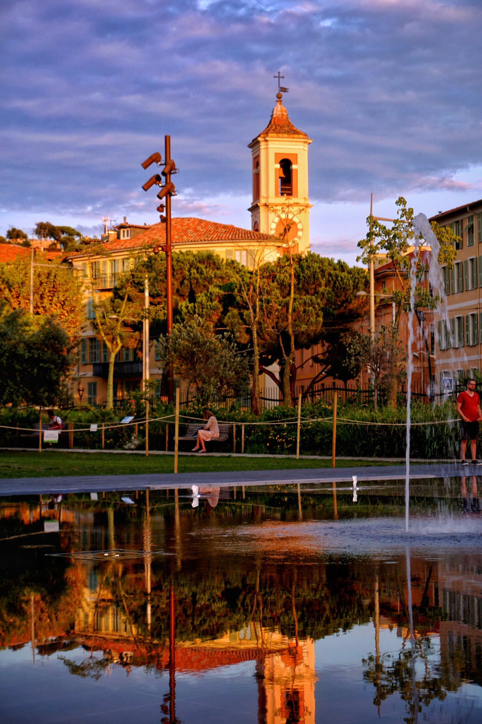 Sony a6000 sample photo. Nice, church, reflections photography