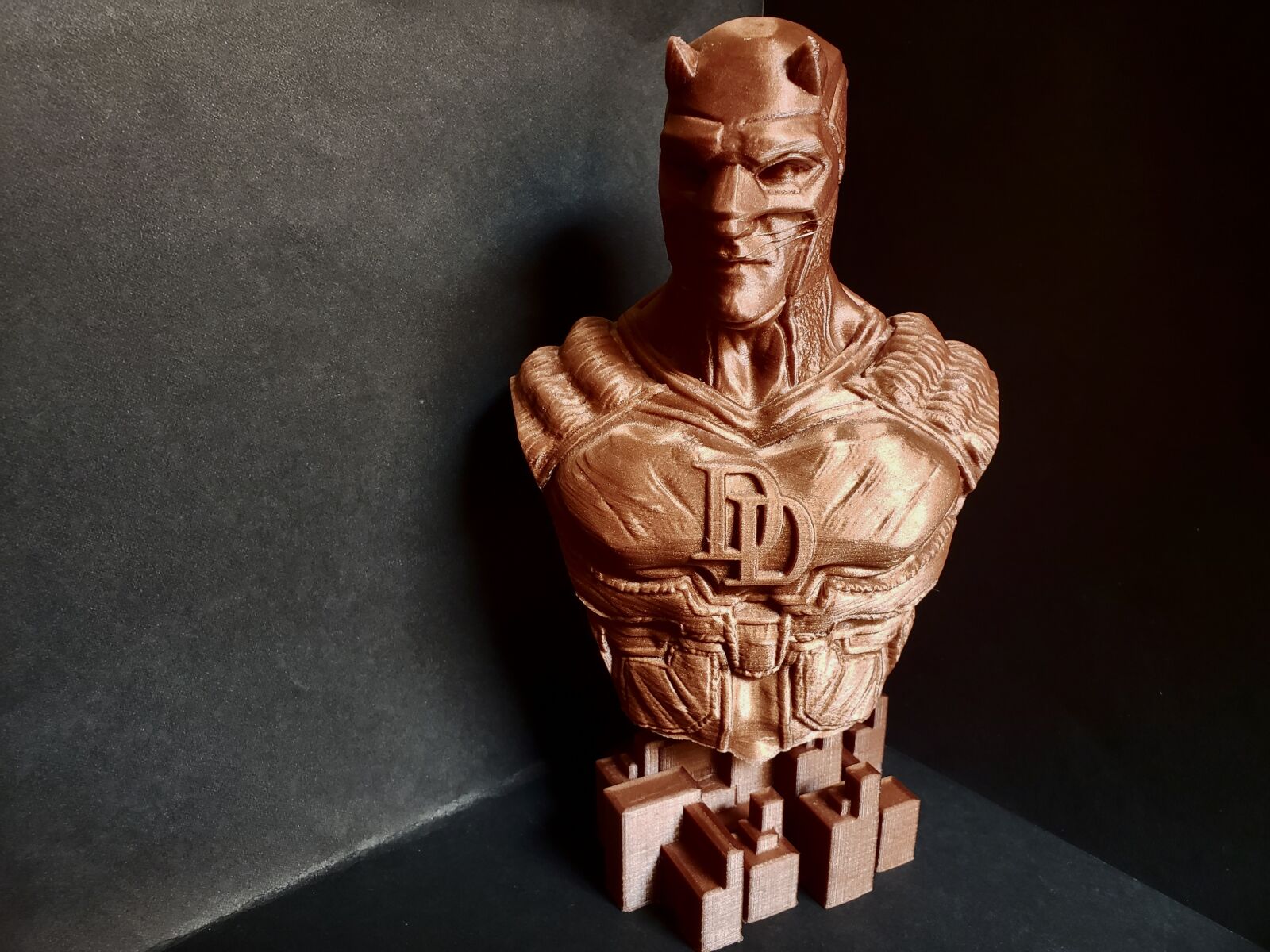 Samsung Galaxy Note9 sample photo. Daredevil, bust, 3d printing photography
