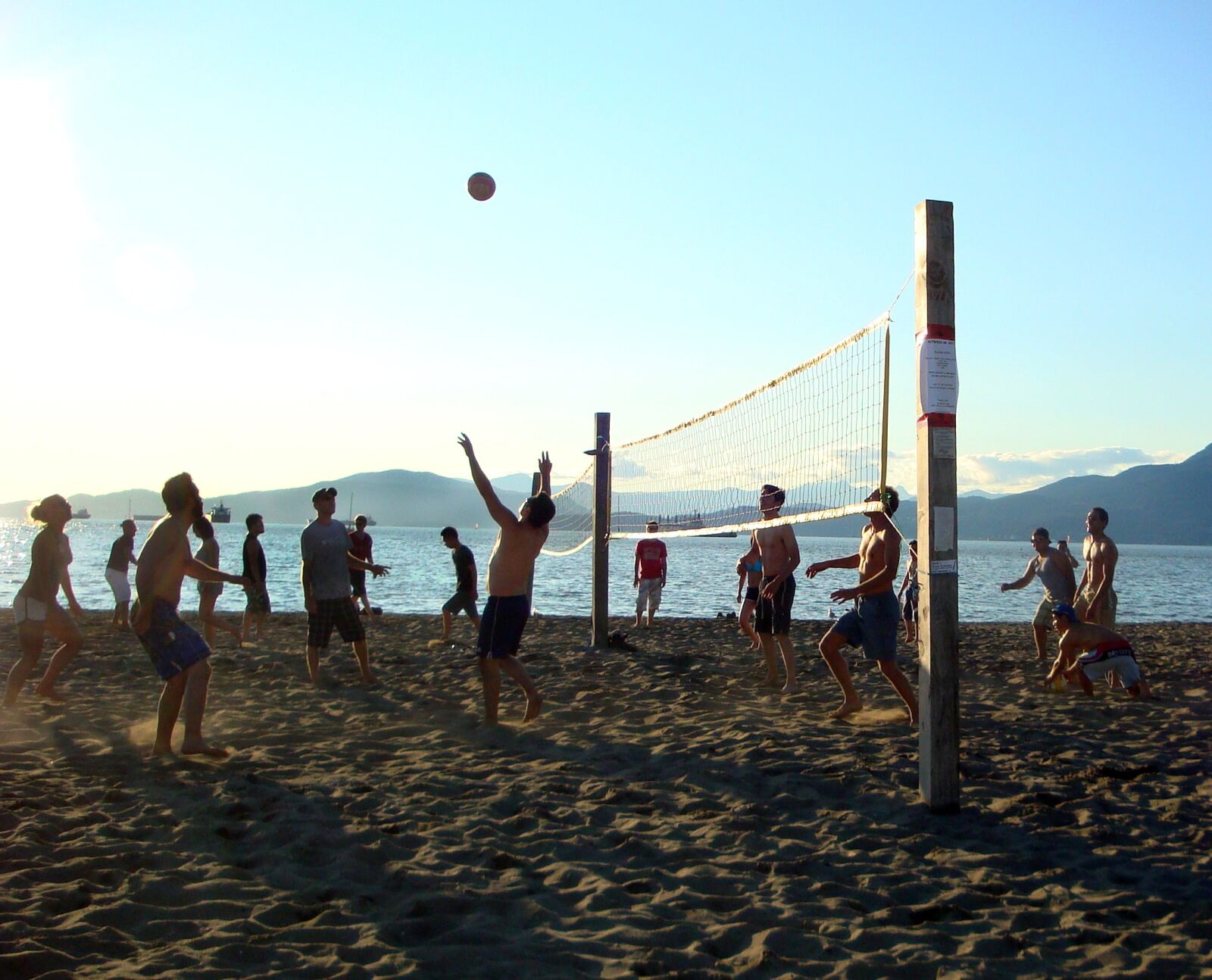 Sony Cyber-shot DSC-W150 sample photo. Beach volleyball, ball, summer photography