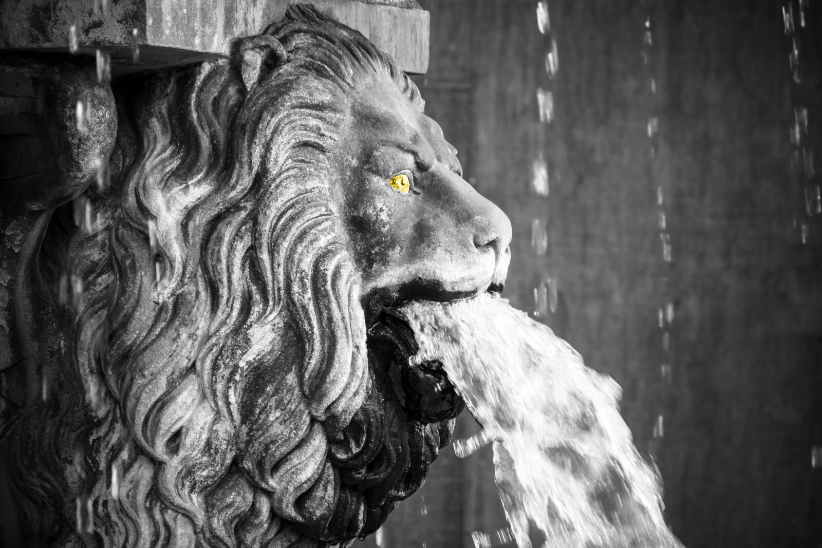 Canon PowerShot G3 X sample photo. Lion, lion head, gargoyle photography