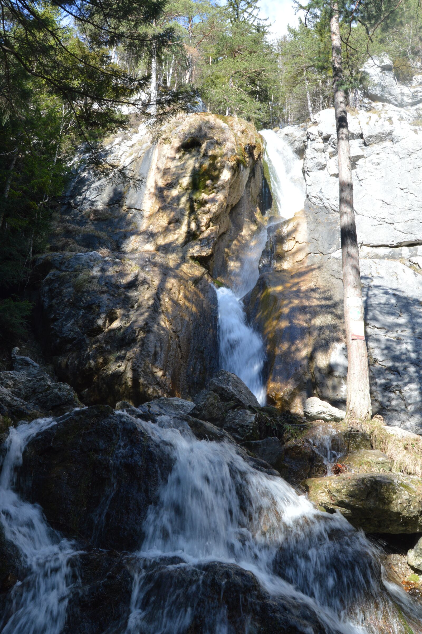 Nikon D3200 sample photo. Waterfall, water, rock photography