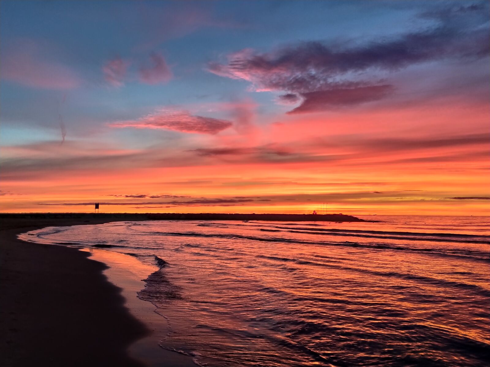 Xiaomi Redmi Note 7 sample photo. Playa, nubes, sky photography