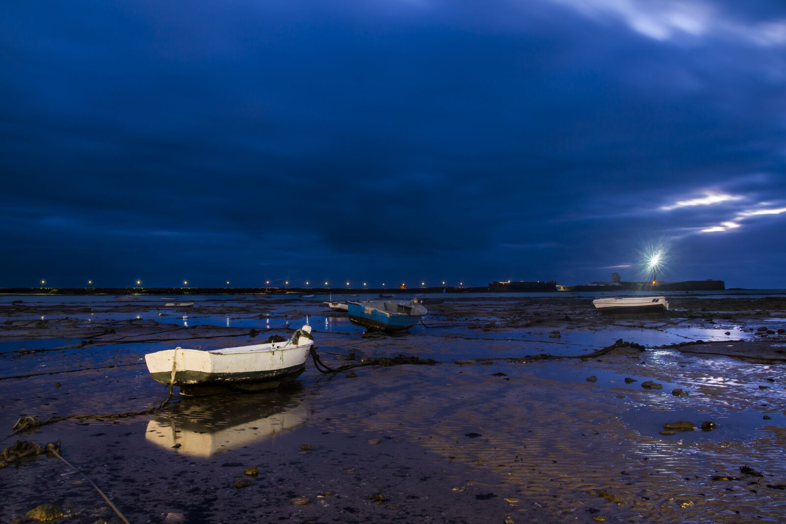 Canon EOS 7D sample photo. Night, beach, cadiz photography