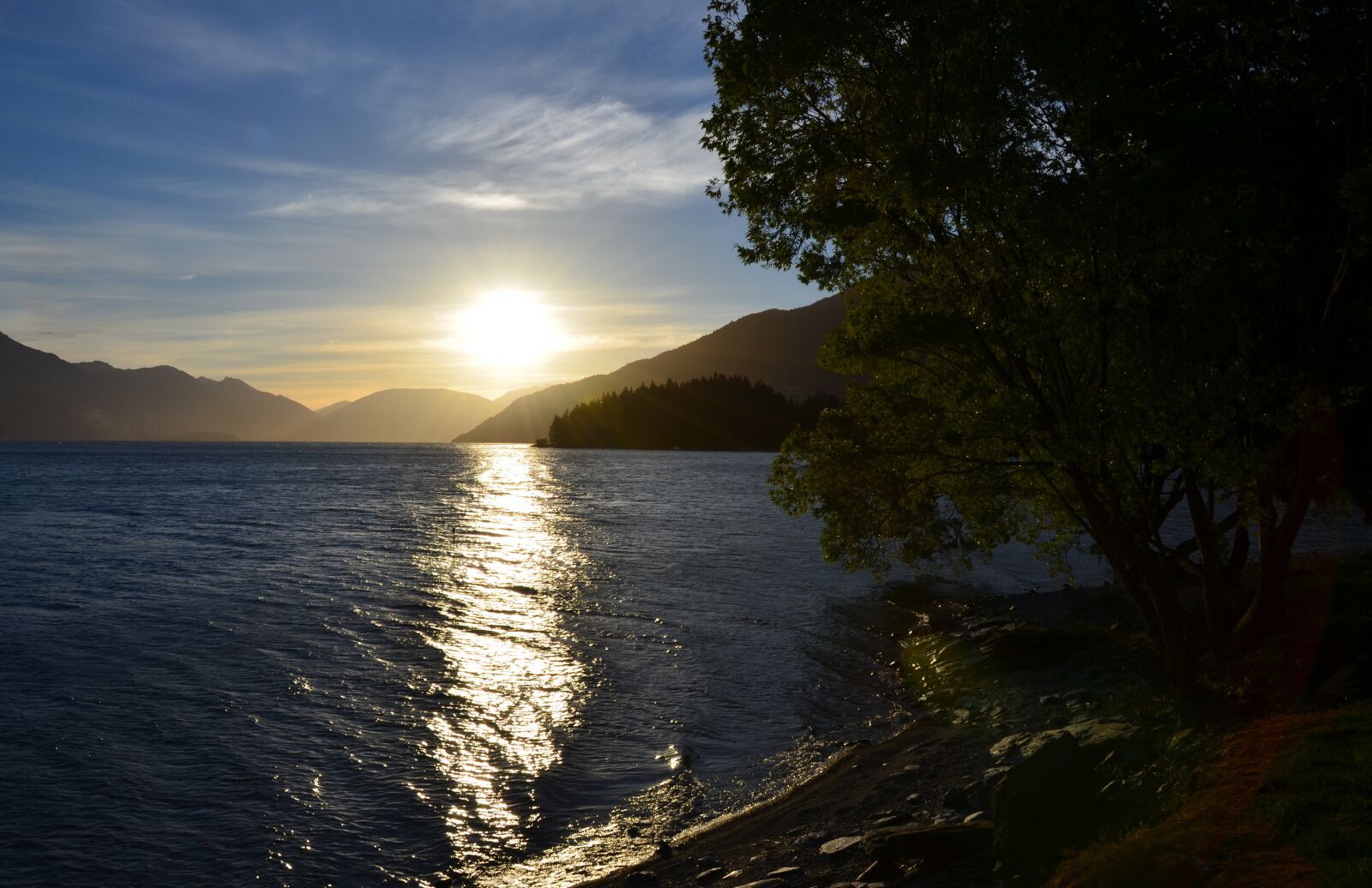 Nikon D7000 sample photo. Queenstown, lake wakatipu, sunset photography
