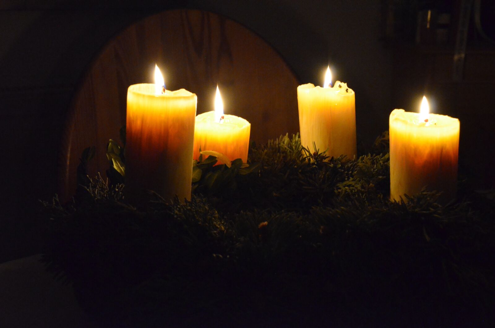 Nikon D5100 sample photo. Advent wreath, advent, candles photography