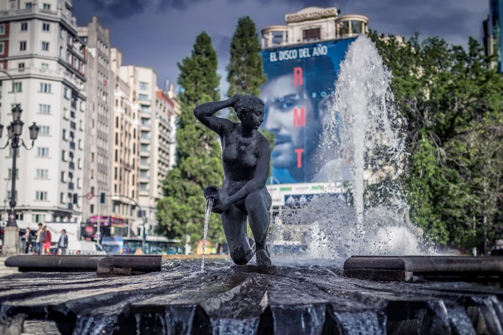 Canon EOS 6D + Canon EF 50mm F1.4 USM sample photo. Plaza de espana, fountain photography