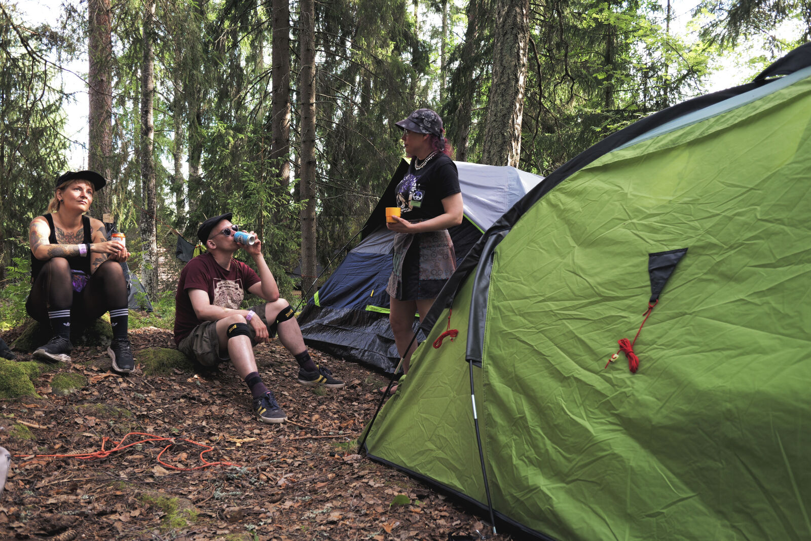 Panasonic Lumix S 26mm F8 sample photo. Forest camp photography