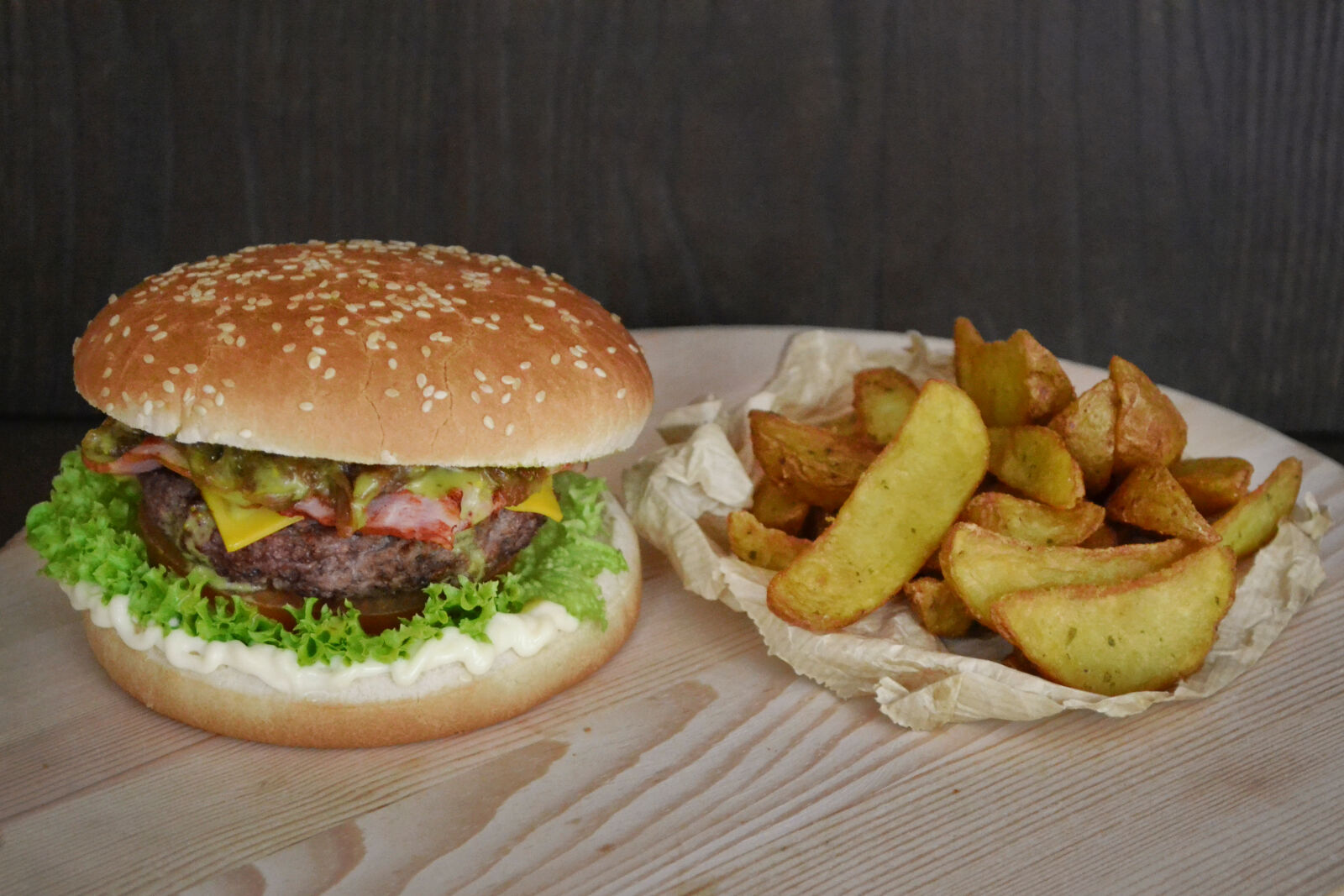 Nikon D3100 sample photo. Burger, cheese, cheeseburger, delicious photography