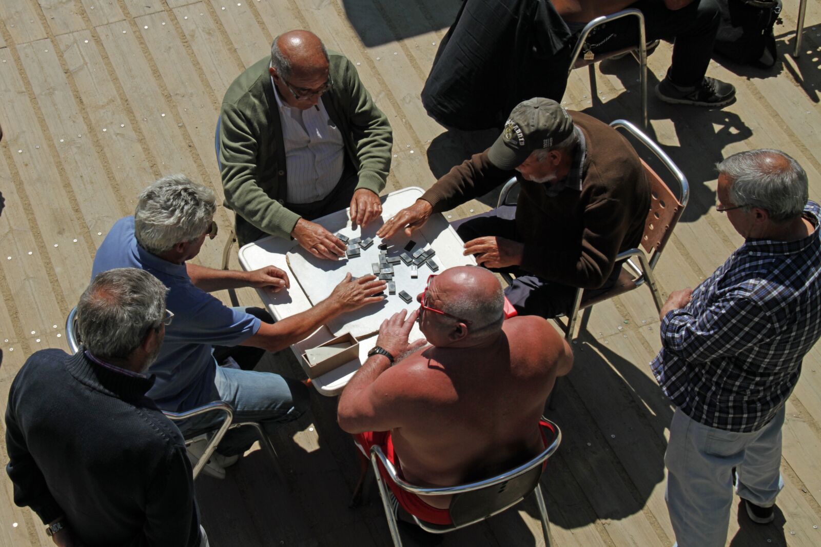Canon EOS 7D sample photo. Domino, game, men photography