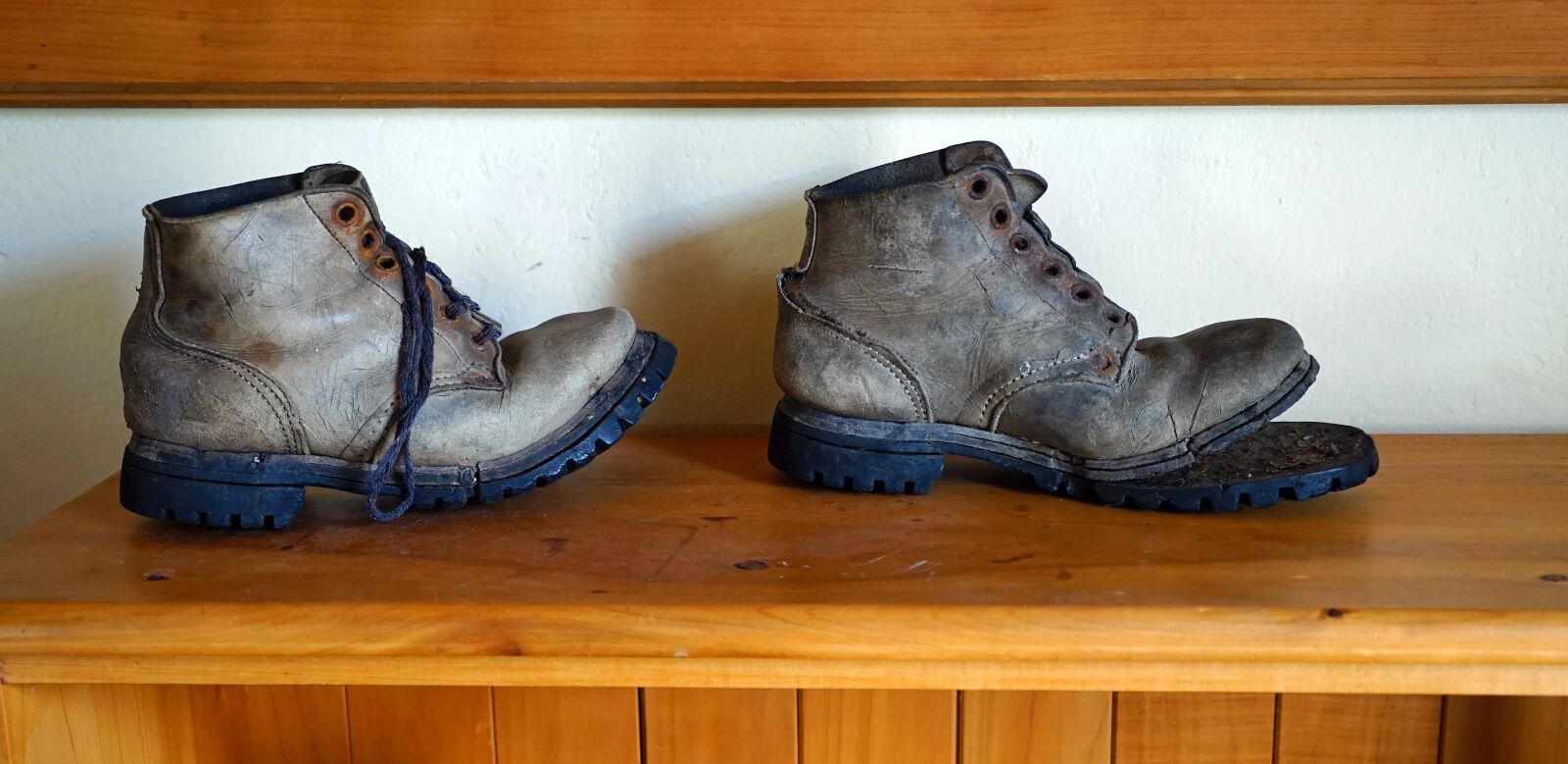 Sony a7 + Sony FE 24-240mm F3.5-6.3 OSS sample photo. Old wanderschuhe, sole, alpine photography