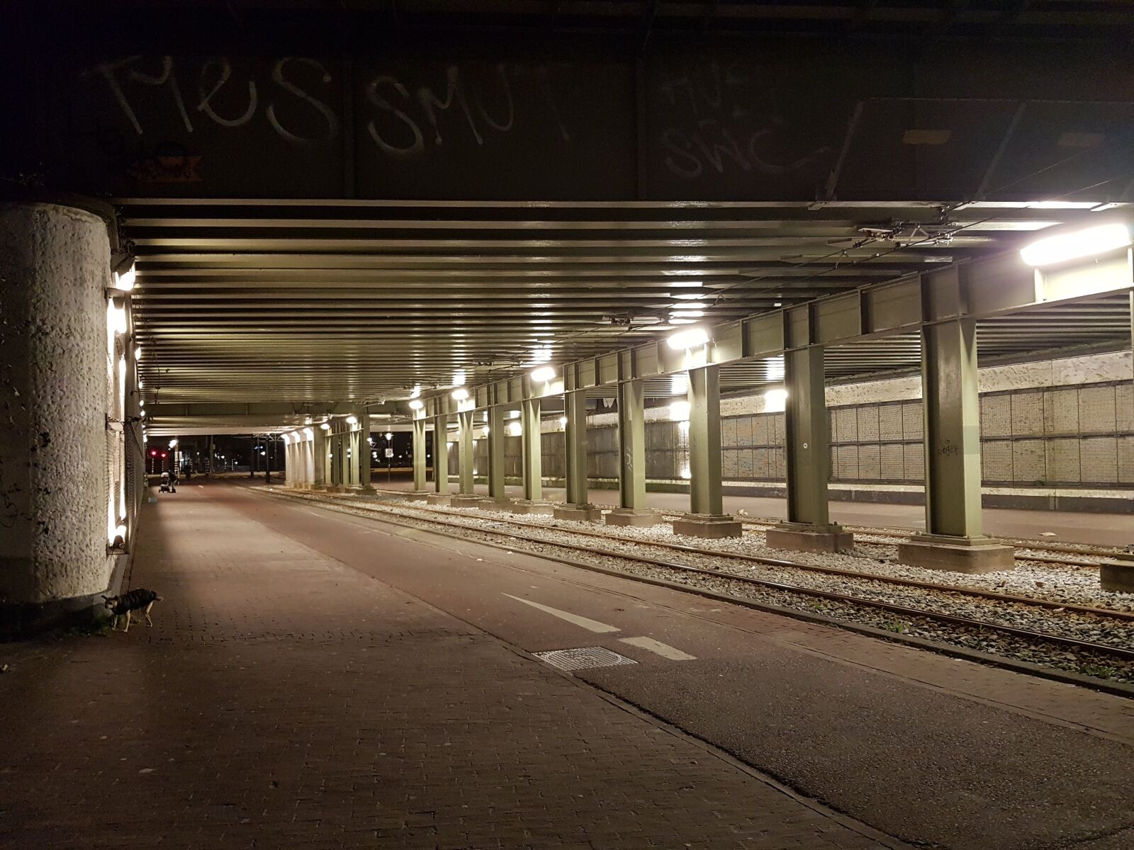 Samsung Galaxy S7 sample photo. Tunnel, tram tracks, tl photography