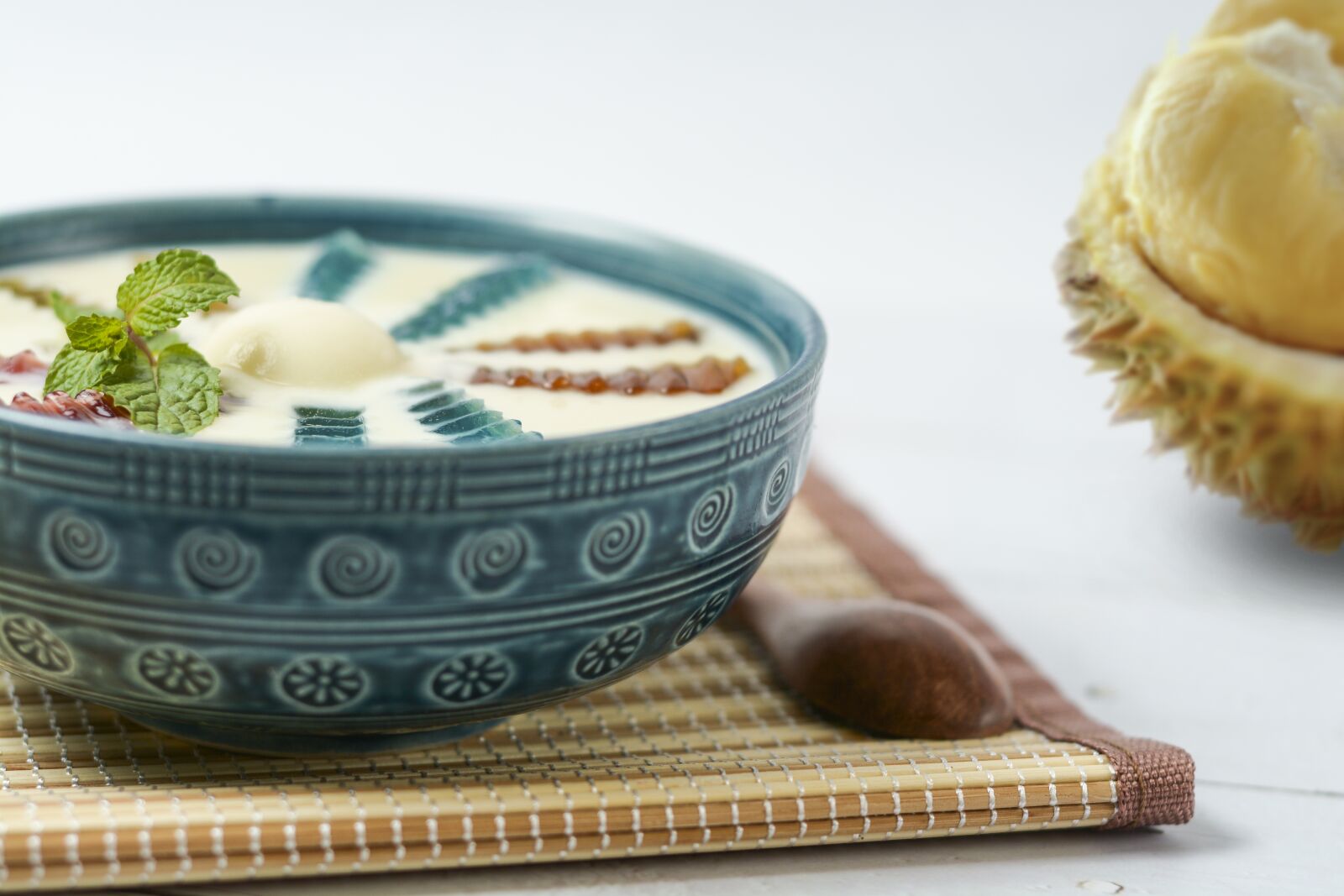 Nikon D7100 sample photo. Durian, coconut, jelly fruit photography