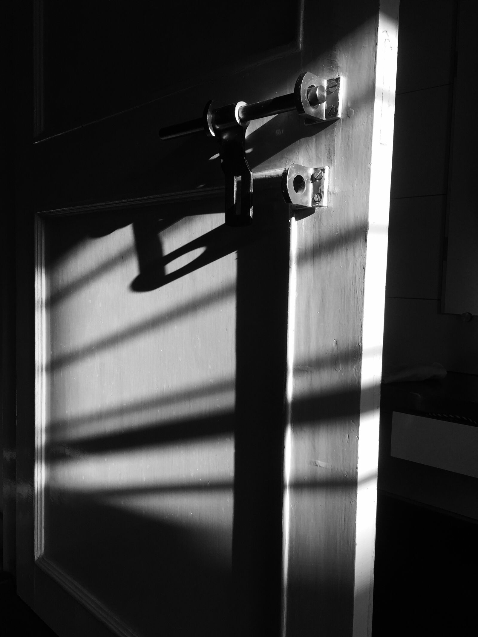 Apple iPhone 6 sample photo. Black, and, white, door photography