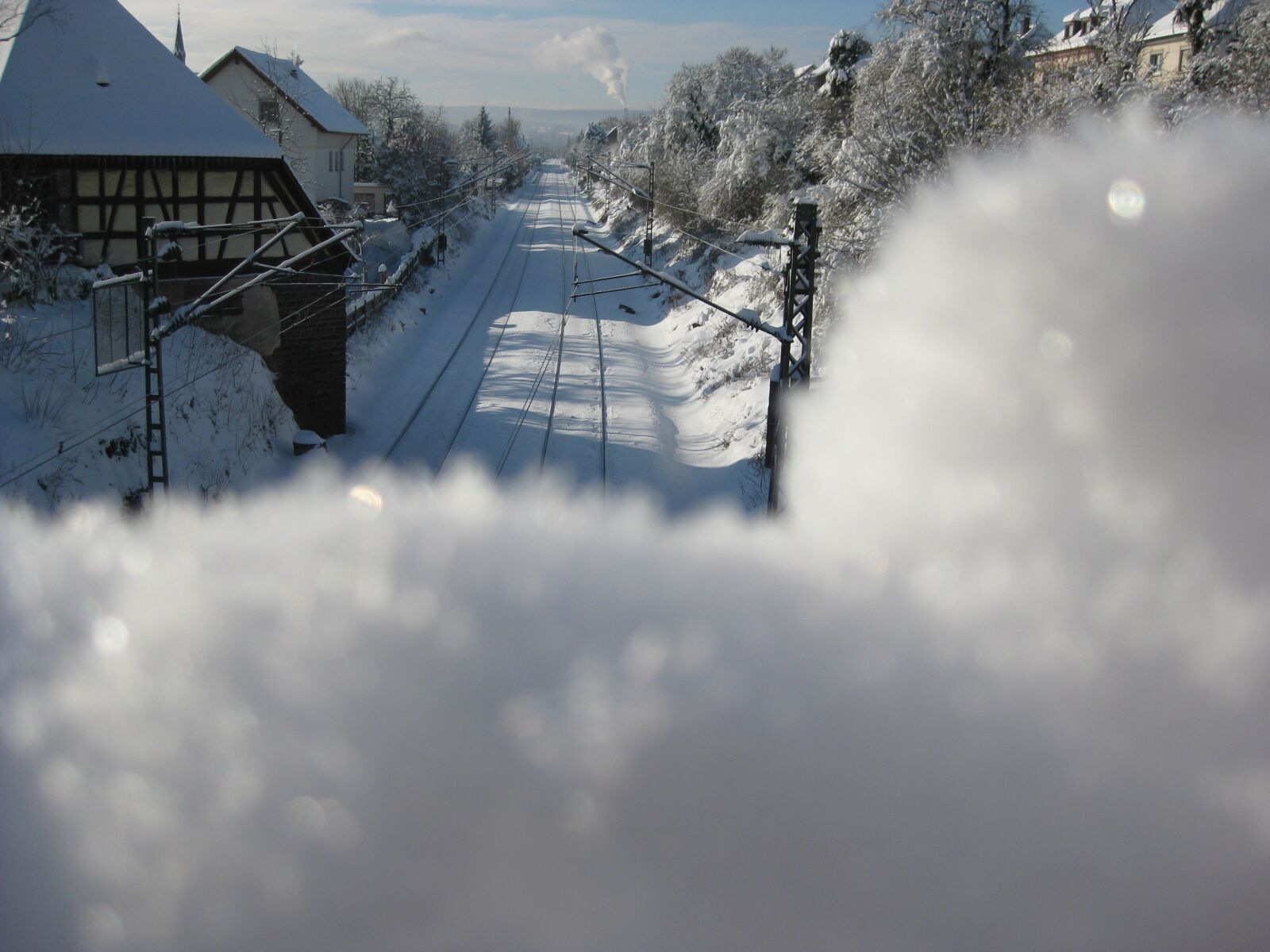 Canon PowerShot SD1100 IS (Digital IXUS 80 IS / IXY Digital 20 IS) sample photo. Winter, snow, pforzheim photography