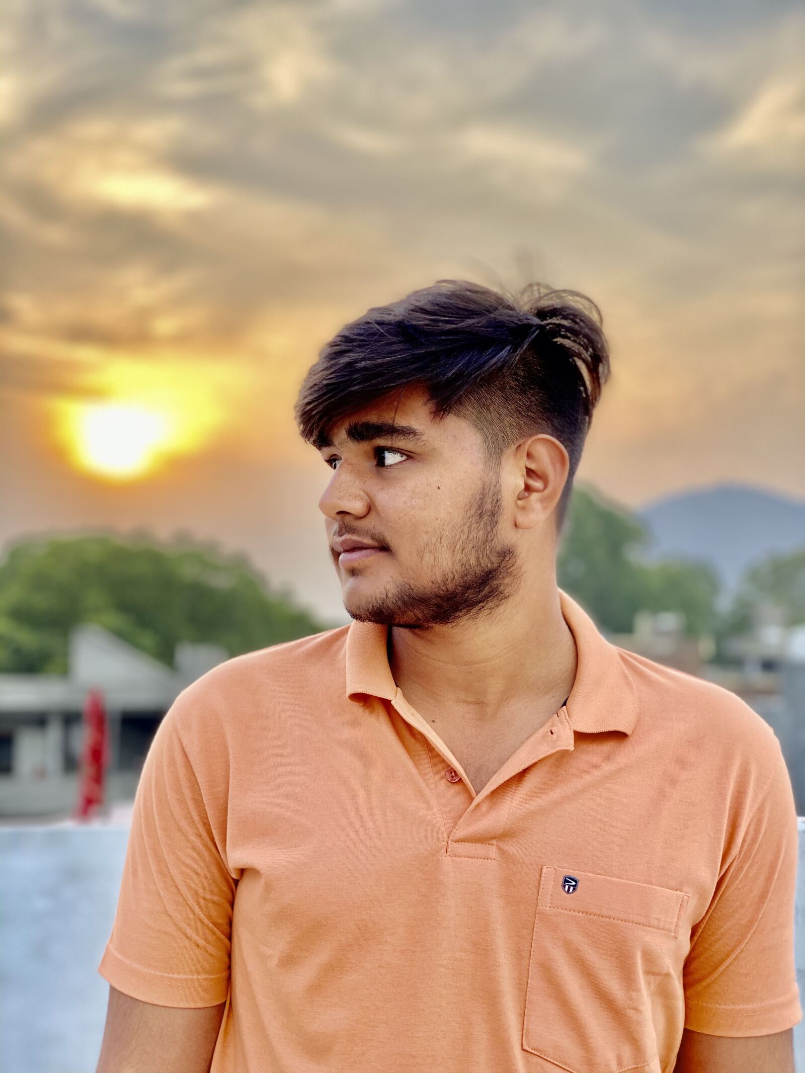 iPhone 11 Pro Max back dual camera 6mm f/2 sample photo. Sunset, sunset in sky photography