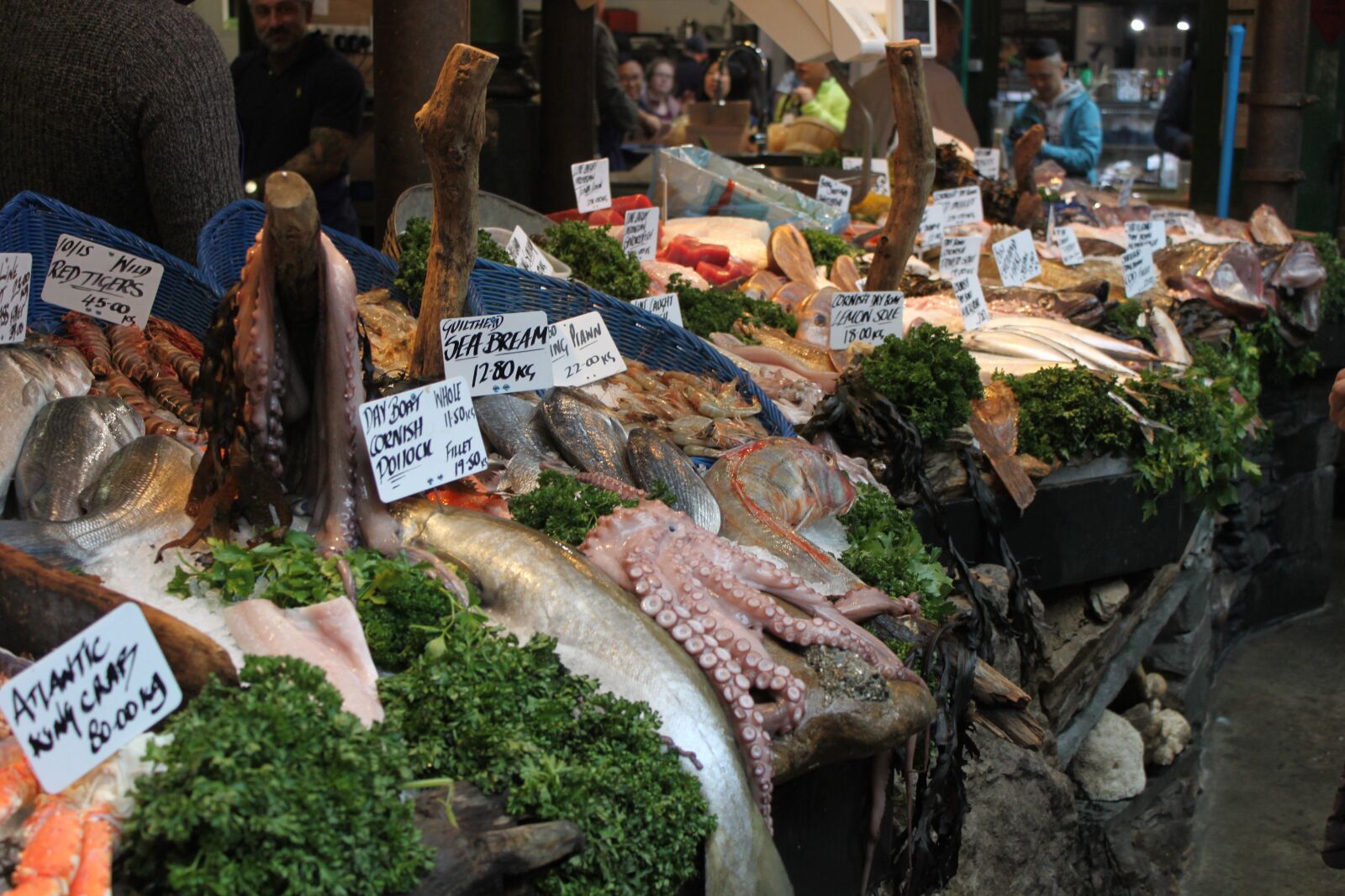 Canon EOS 500D (EOS Rebel T1i / EOS Kiss X3) sample photo. Market, london, fish photography