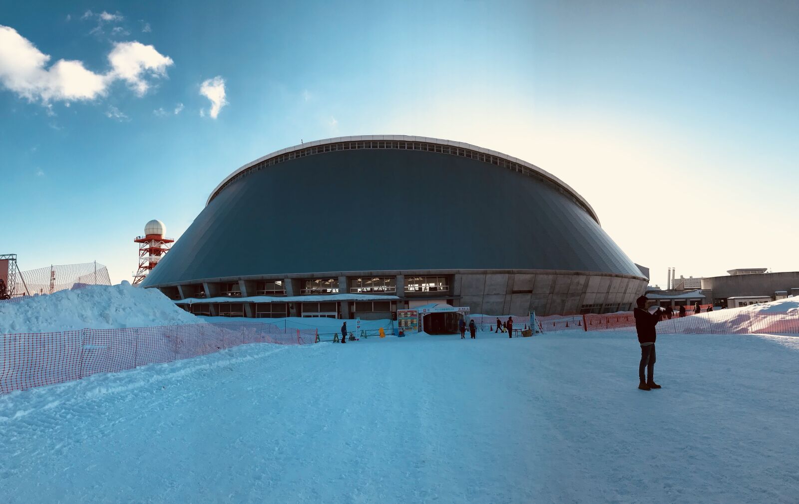 iPhone 7 back camera 3.99mm f/1.8 sample photo. Winter, dome, stadium photography