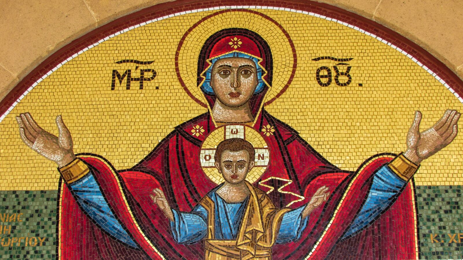 Canon PowerShot SX400 IS sample photo. Panagia, virgin mary, iconography photography