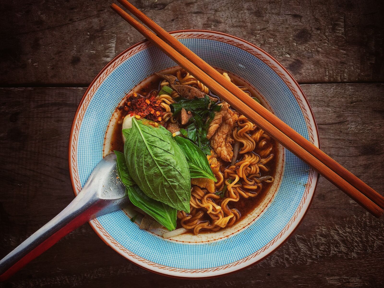 iPhone 6 back camera 4.15mm f/2.2 sample photo. Noodles, food, thailand photography