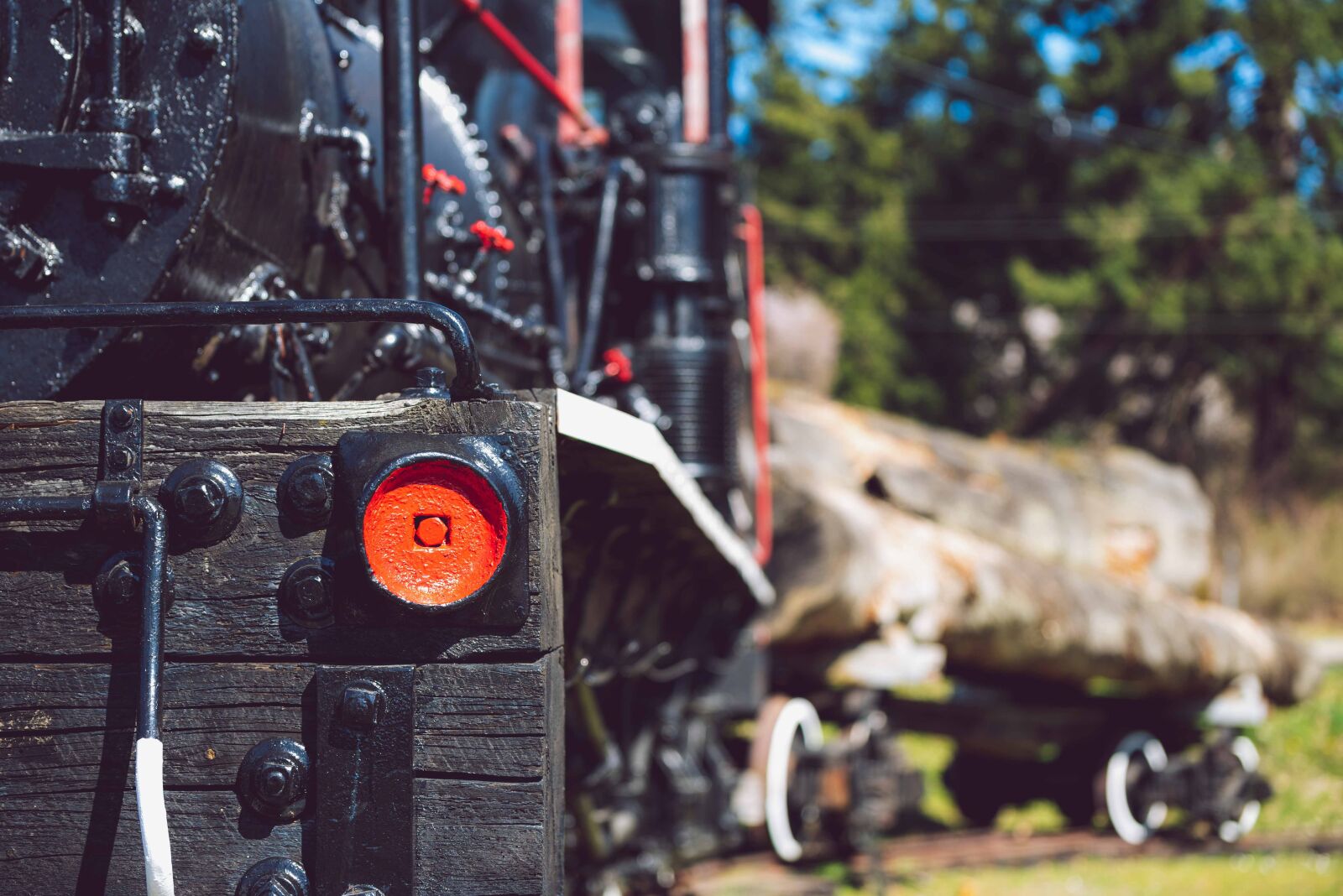 Nikon D750 sample photo. Black, locomotive, logging photography